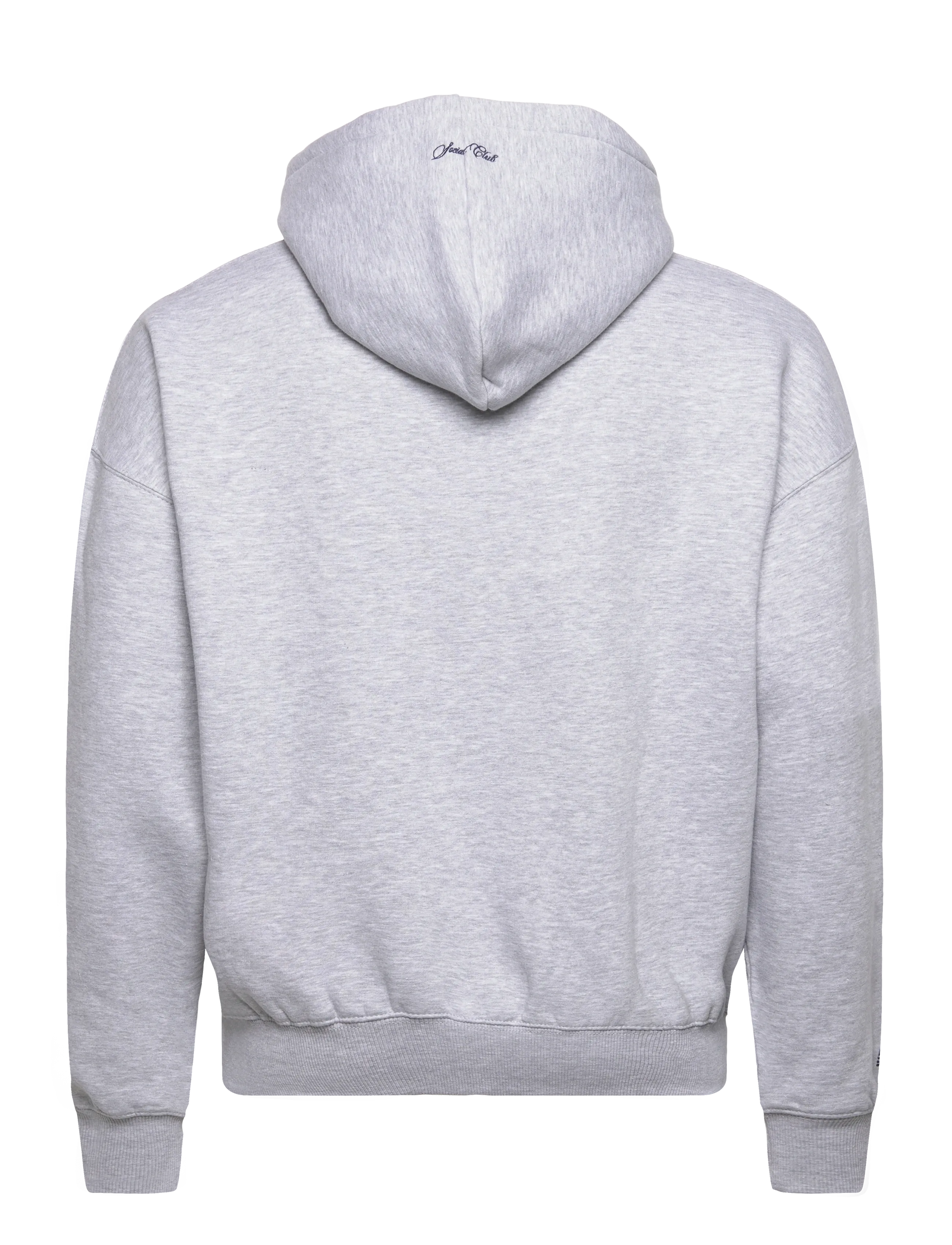 Prohibited - Emblem Patch Hoodie - sweatshirts & hoodies - grey melange - 2