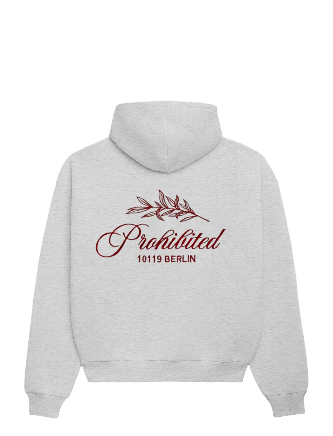 Prohibited - PB Leaf Hoodie - kapuzenpullover - grey melange - 1