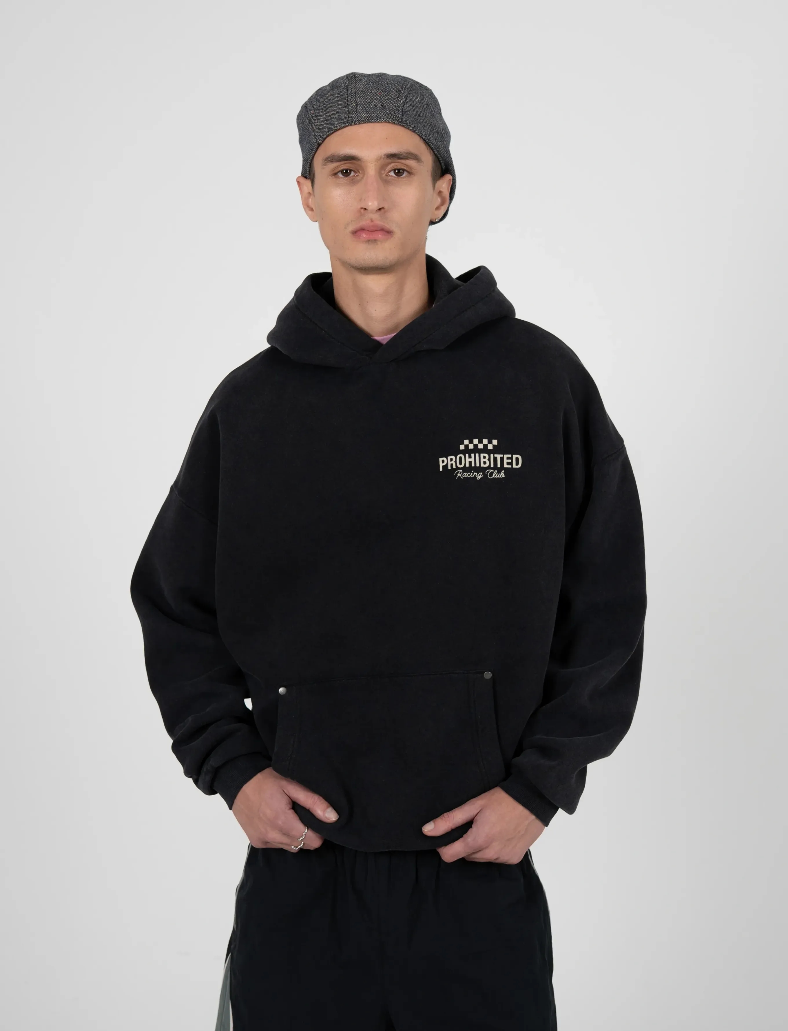 Prohibited - Racing Club Hoodie Black (SW) - hoodies - black (sw) - 3