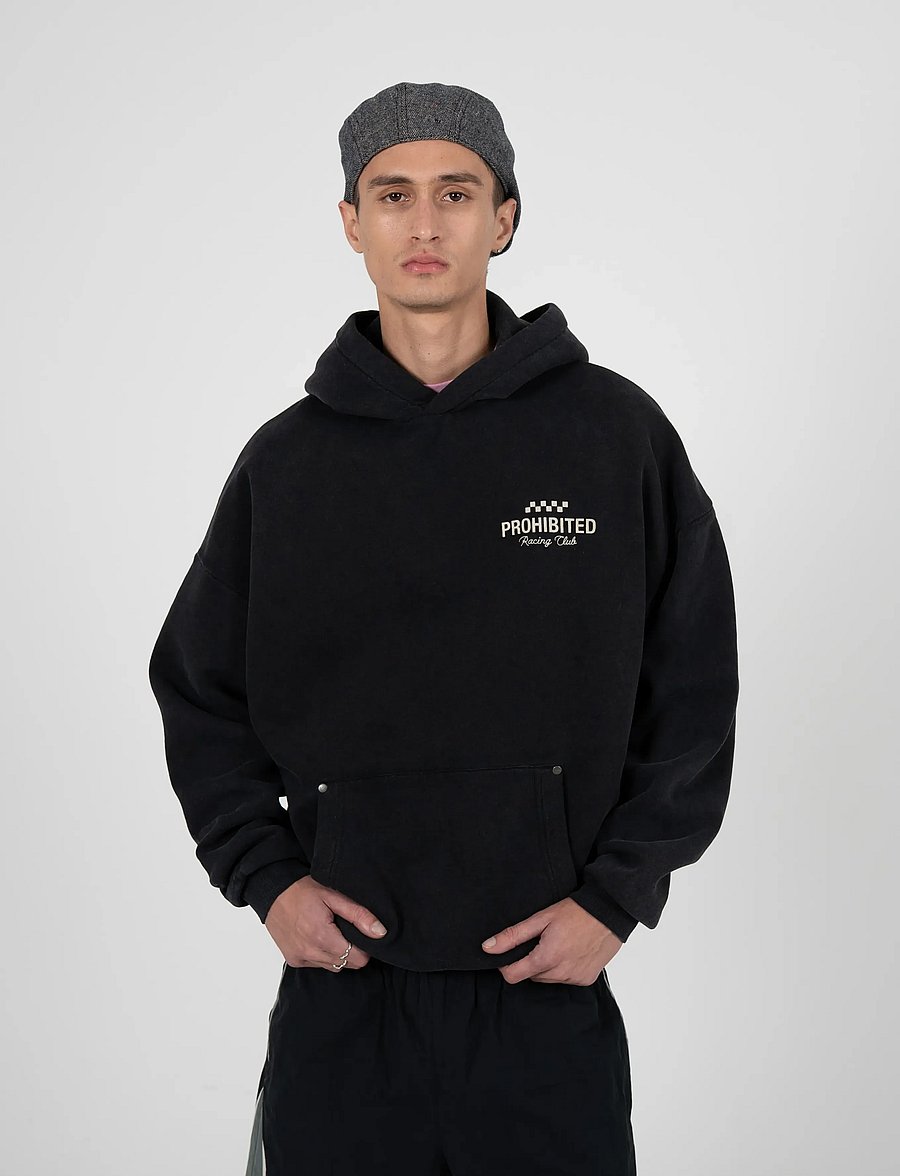 Prohibited - Racing Club Hoodie Black (SW) - kapuzenpullover - black (sw) - 3