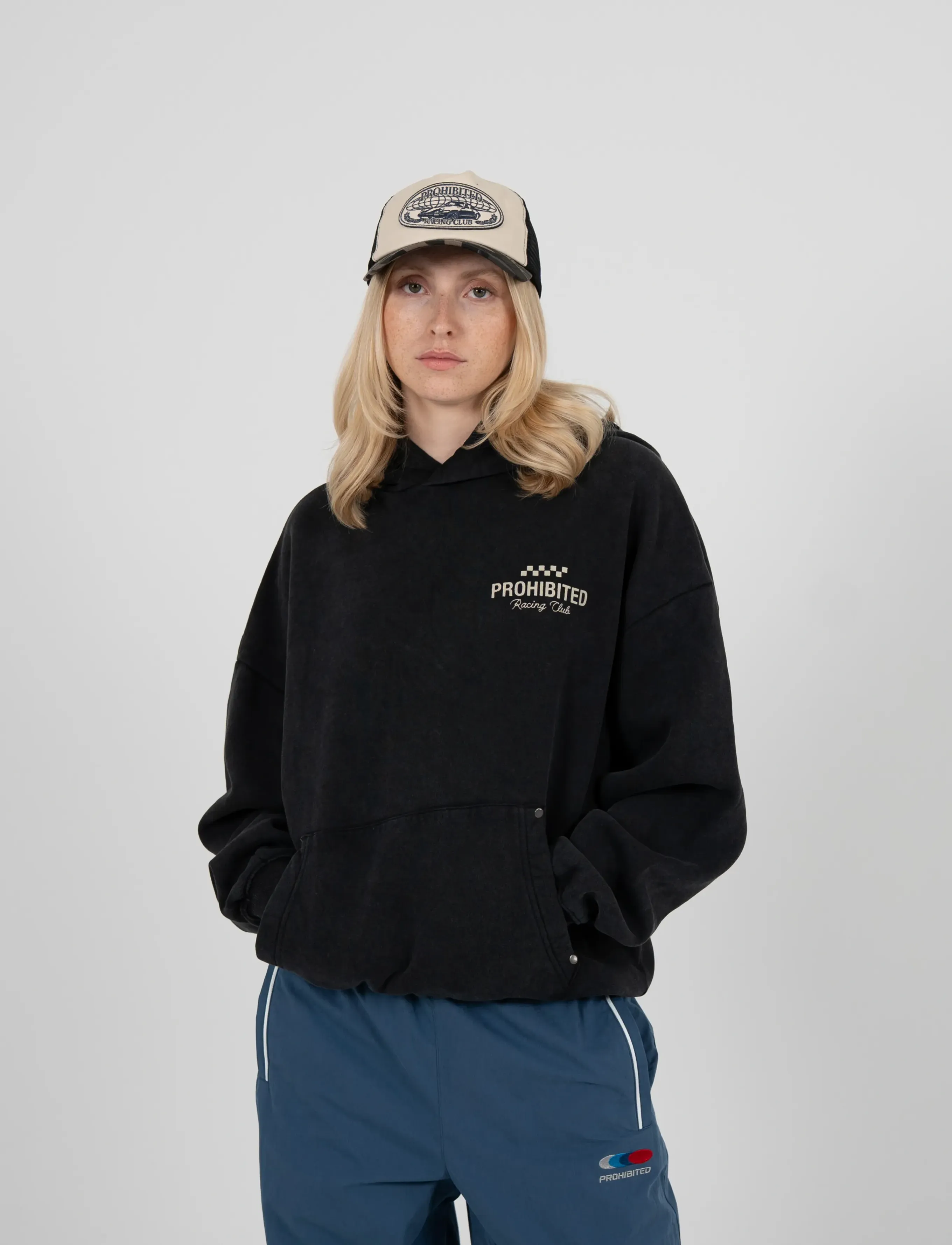 Prohibited - Racing Club Hoodie Black (SW) - hoodies - black (sw) - 4