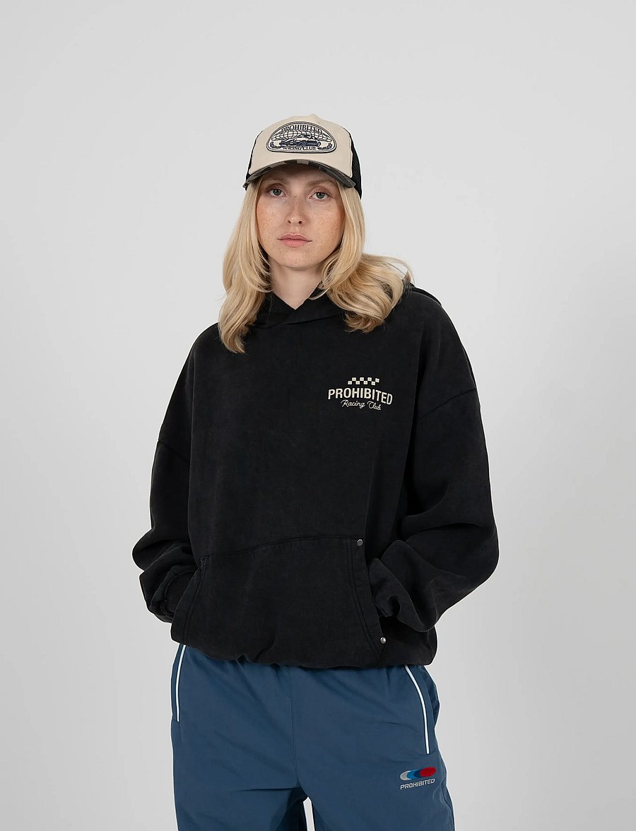 Prohibited - Racing Club Hoodie Black (SW) - kapuzenpullover - black (sw) - 4