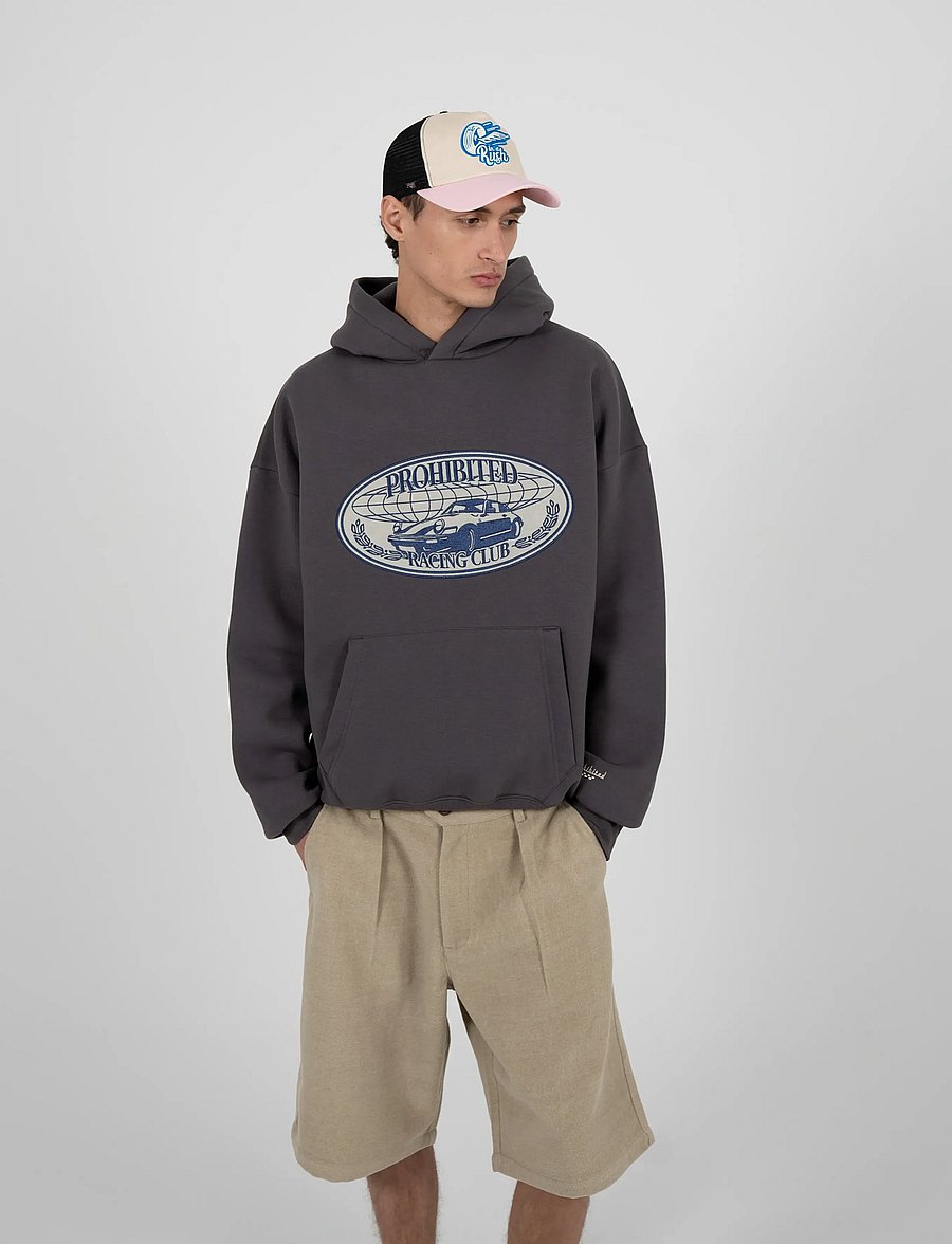 Prohibited - Racecore Hoodie Slate Blue - höstjackor - slate blue - 3