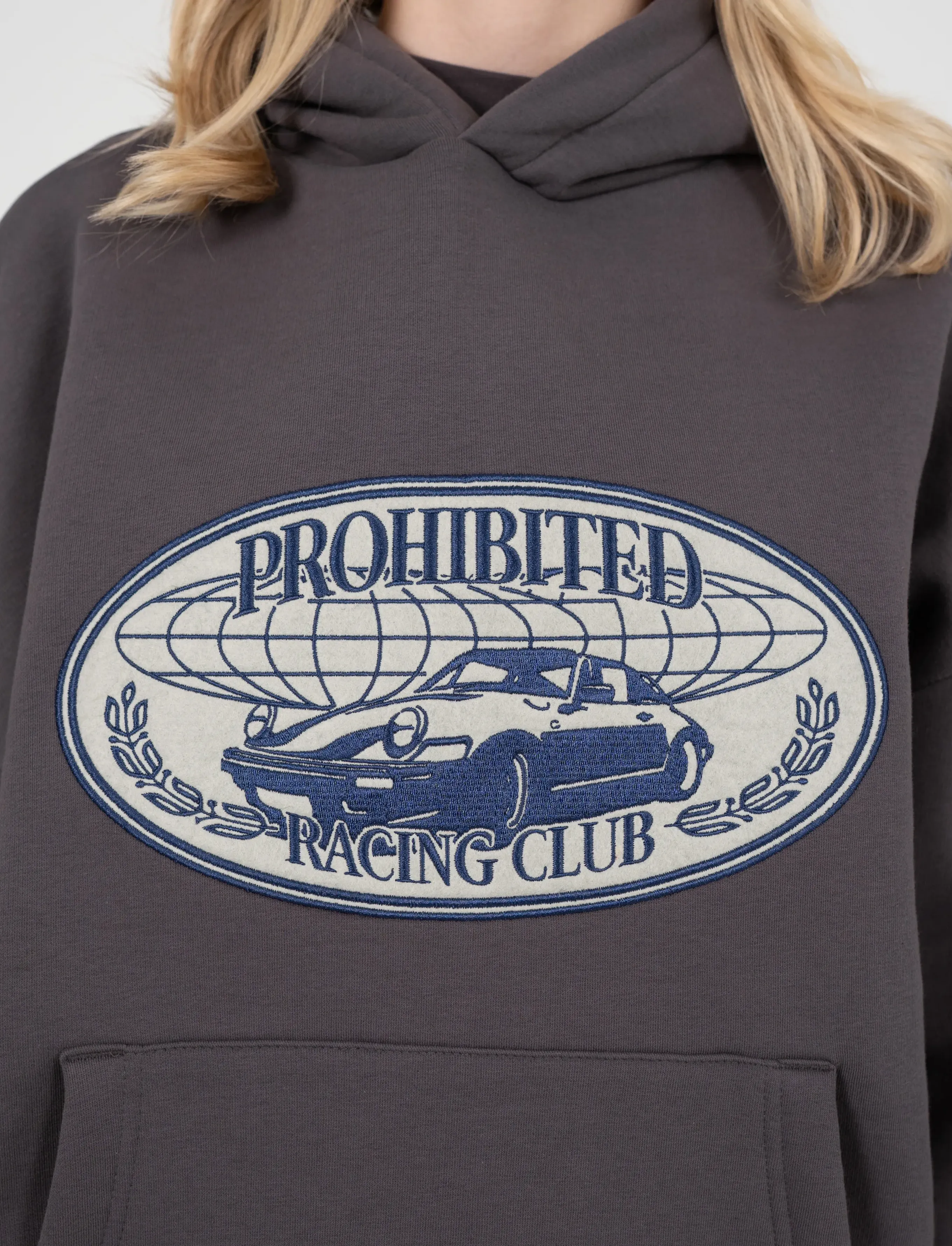 Prohibited Racecore Hoodie Slate Blue herr – bild 8