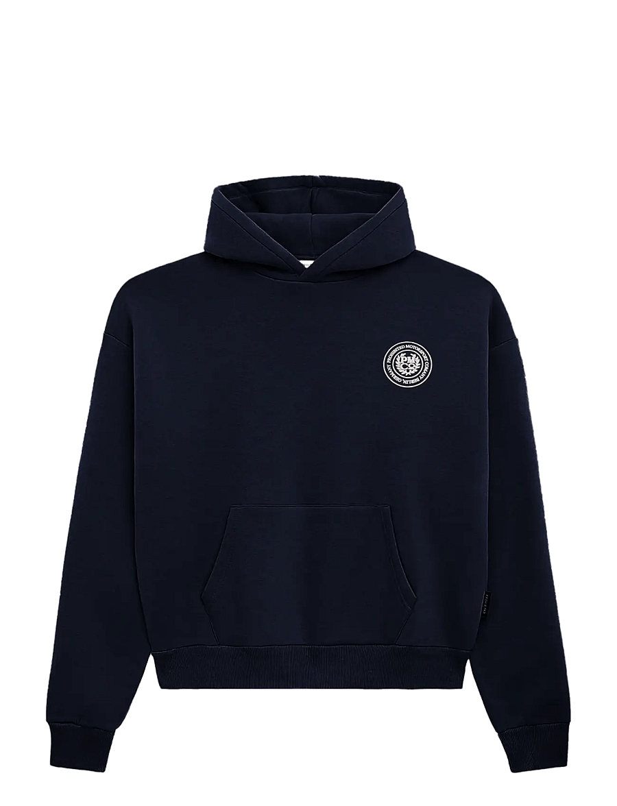 Prohibited - Horse Racer Hoodie Deep Blue - hoodies - deep blue - 1
