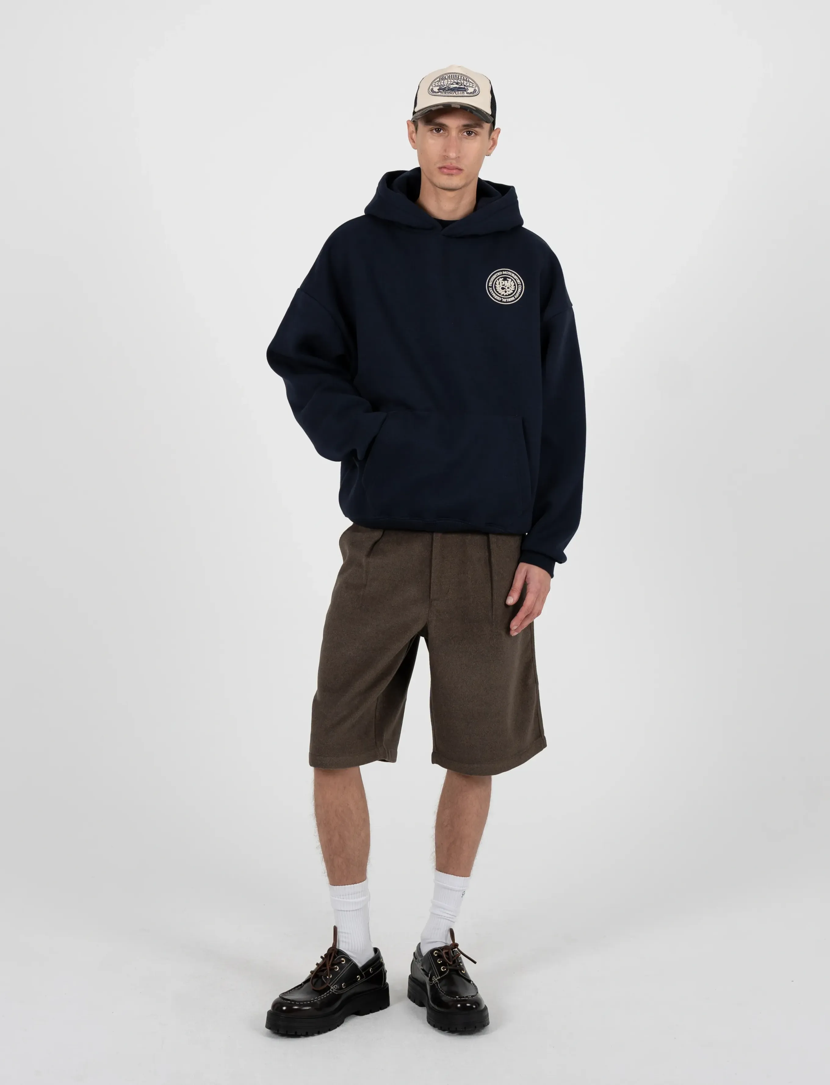 Prohibited Horse Racer Hoodie Deep Blue, XXL, Navy, Sweatshirts & Hættetrøjer > Hættetrøjer, Herre
