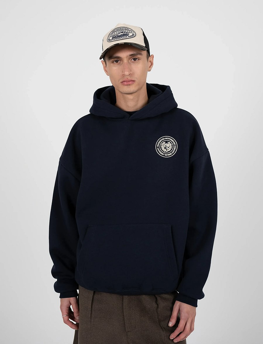 Prohibited - Horse Racer Hoodie Deep Blue - hoodies - deep blue - 3