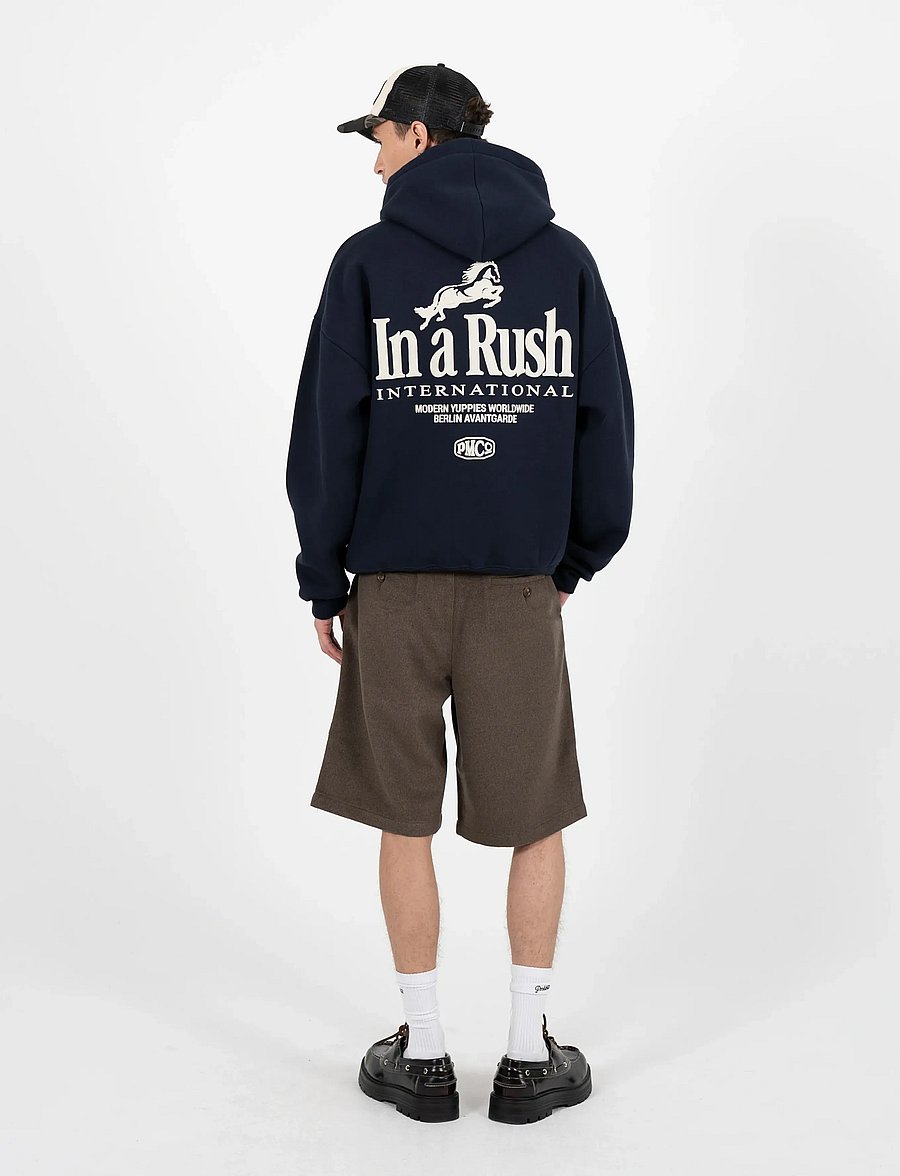 Prohibited - Horse Racer Hoodie Deep Blue - hoodies - deep blue - 4