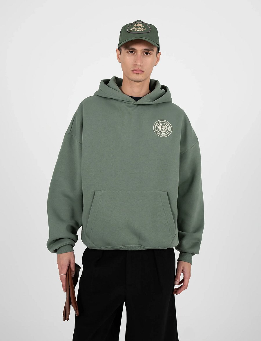 Prohibited - Horse Racer Hoodie Green - kapuzenpullover - green - 3