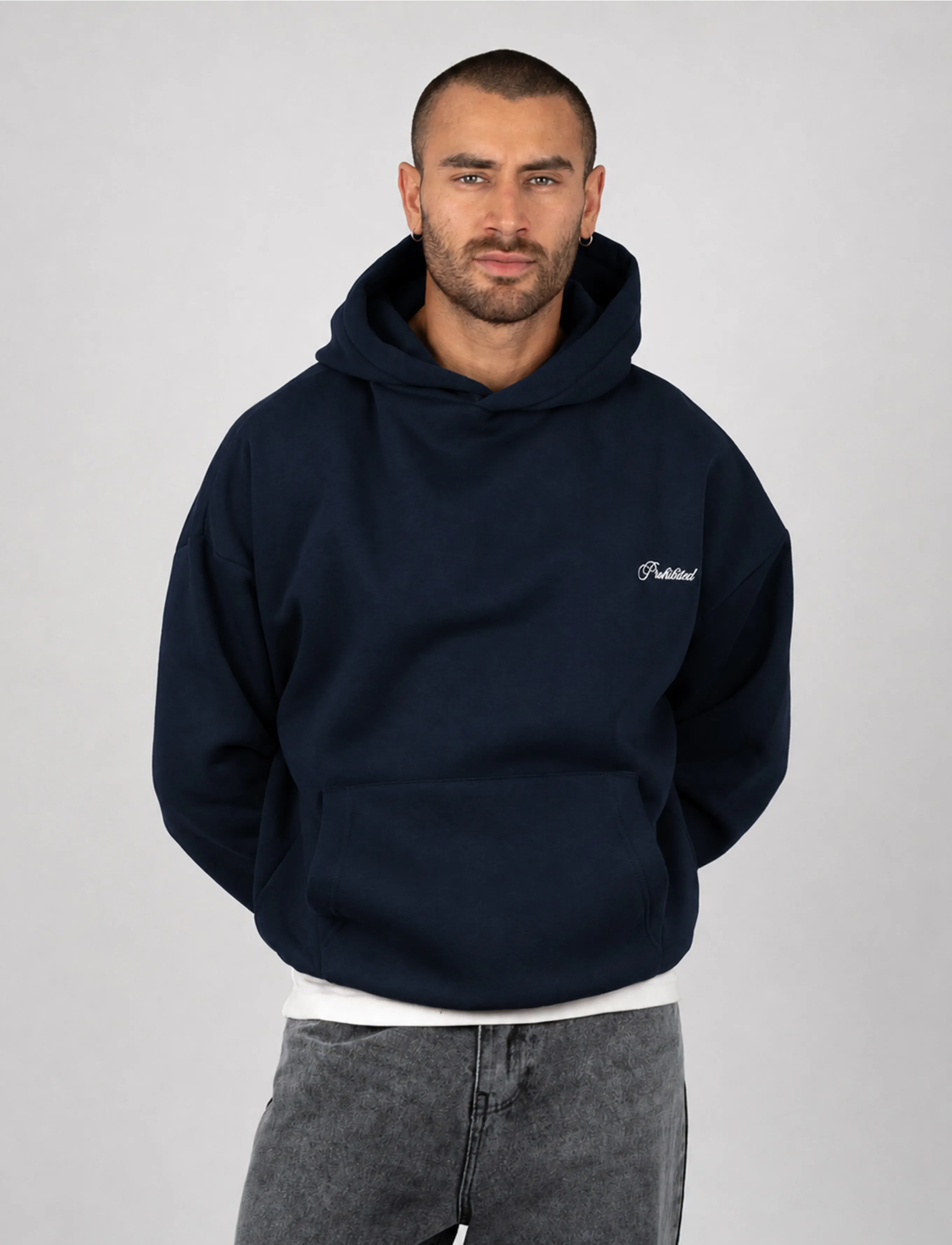 Prohibited Textilwaren Hoodie - Kapuzenpullover - NAVY / navy