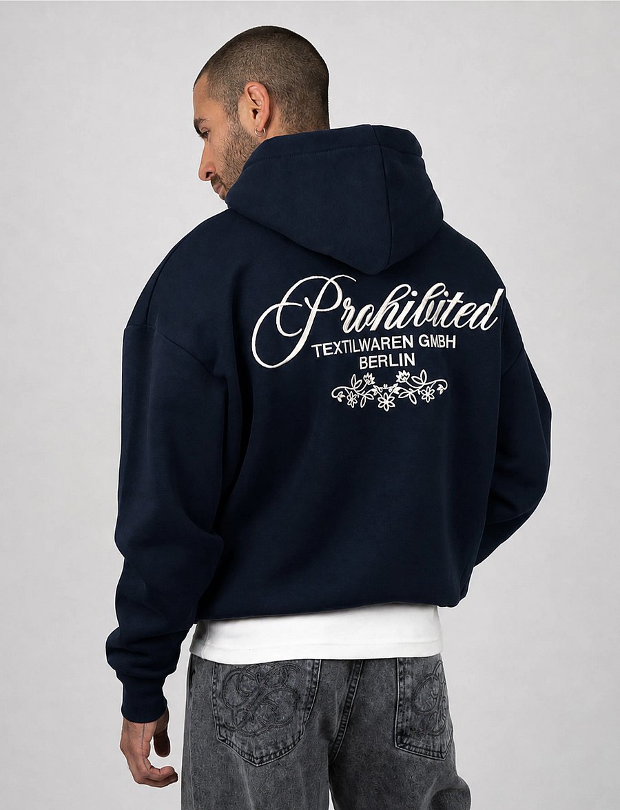 Prohibited - Textilwaren Hoodie - kapuzenpullover - navy - 3