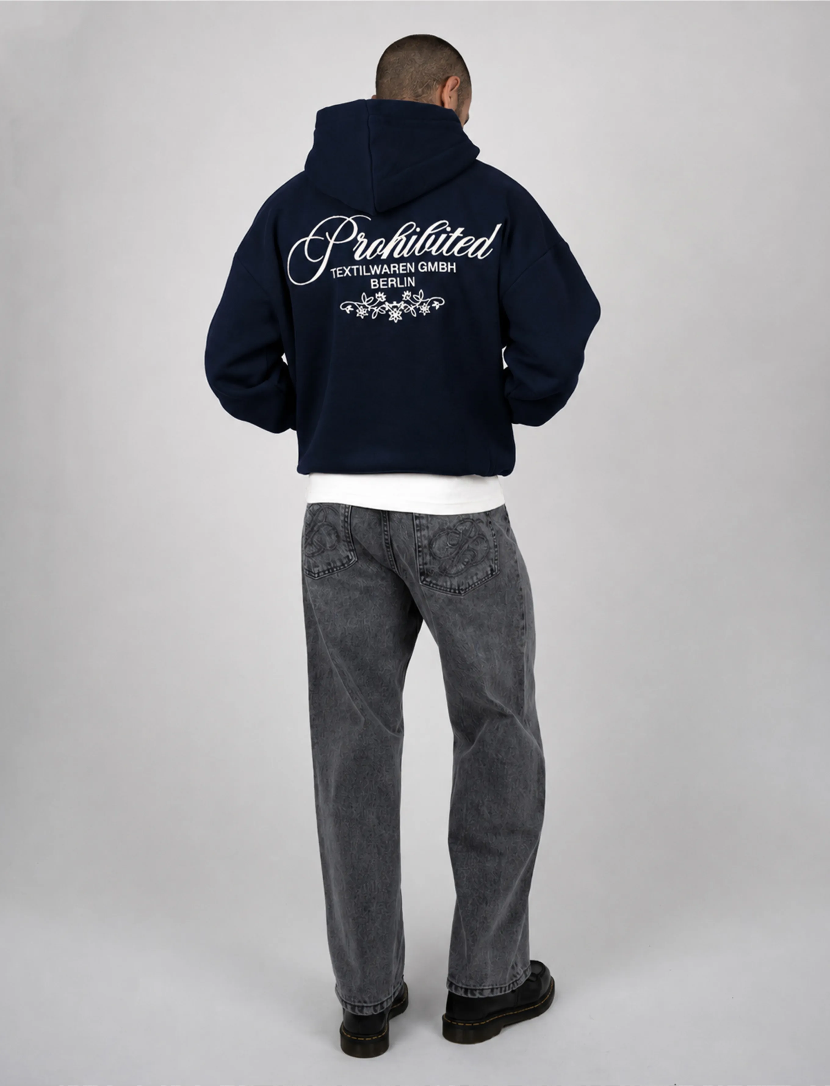 Prohibited - Textilwaren Hoodie - kapuzenpullover - navy - 4
