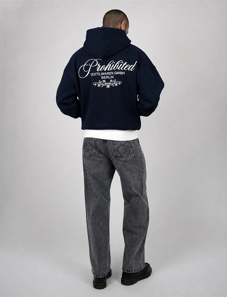 Prohibited - Textilwaren Hoodie - kapuzenpullover - navy - 4
