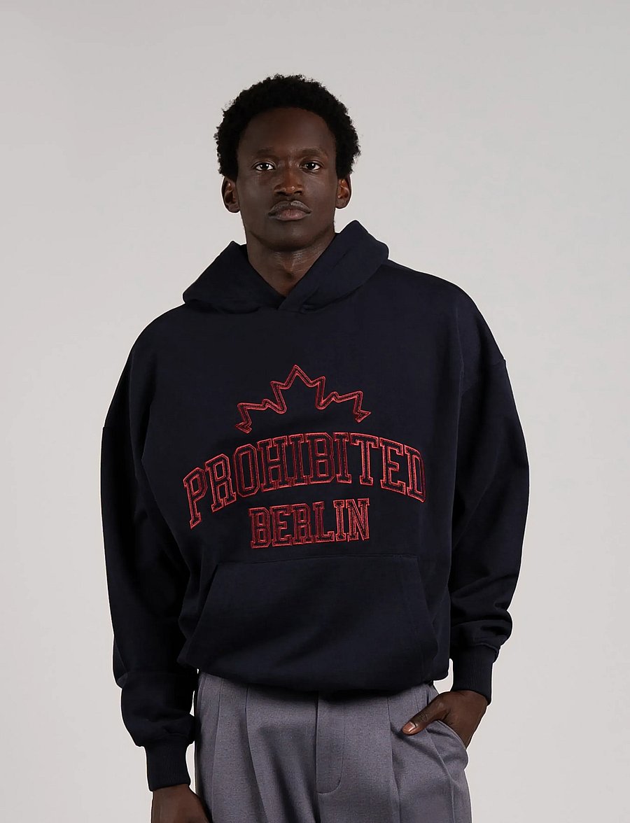 Prohibited - Maple Leaf Hoodie - kapuzenpullover - deep blue - 0