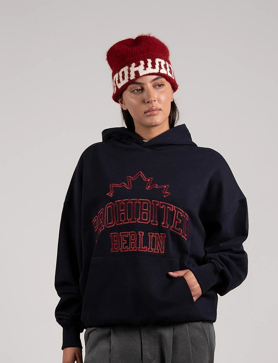 Prohibited - Maple Leaf Hoodie - kapuzenpullover - deep blue - 3