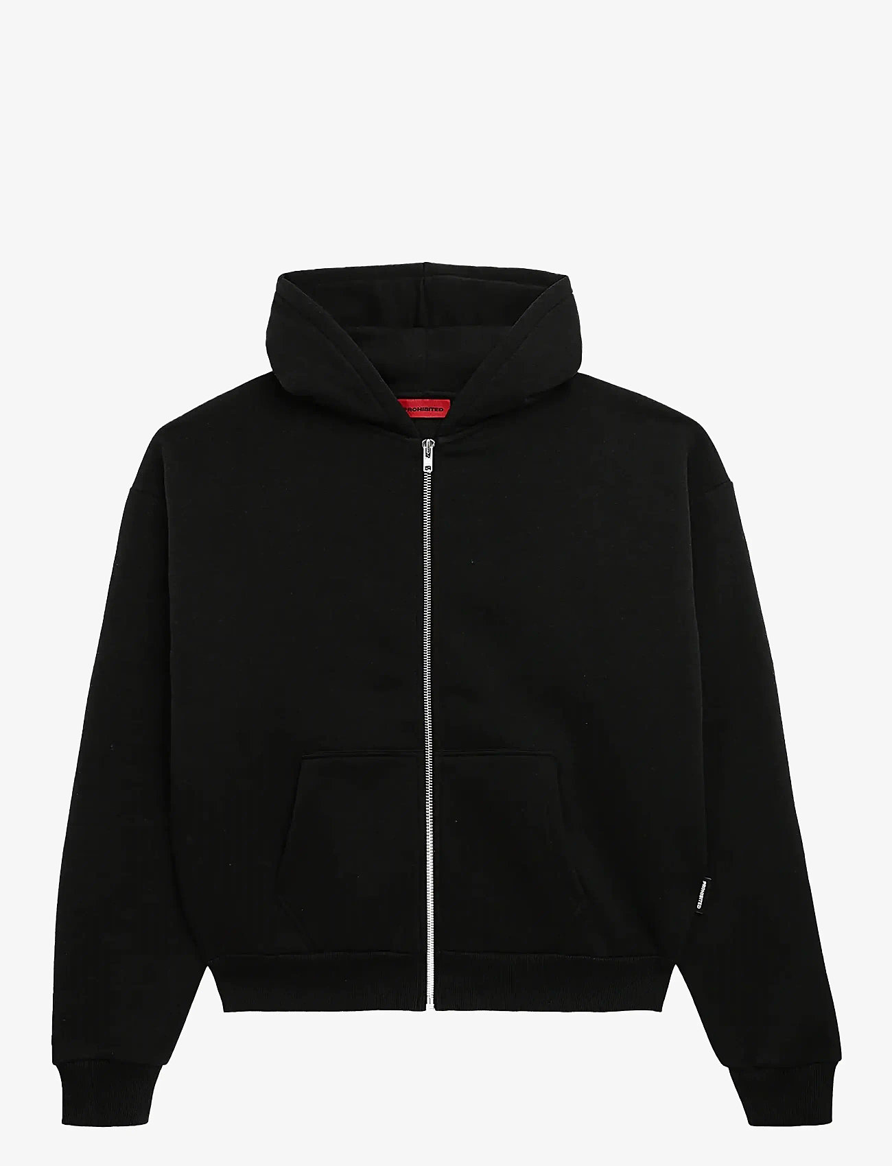 Prohibited - Oversized Zip-Hoodie Black - hættetrøjer - black - 1