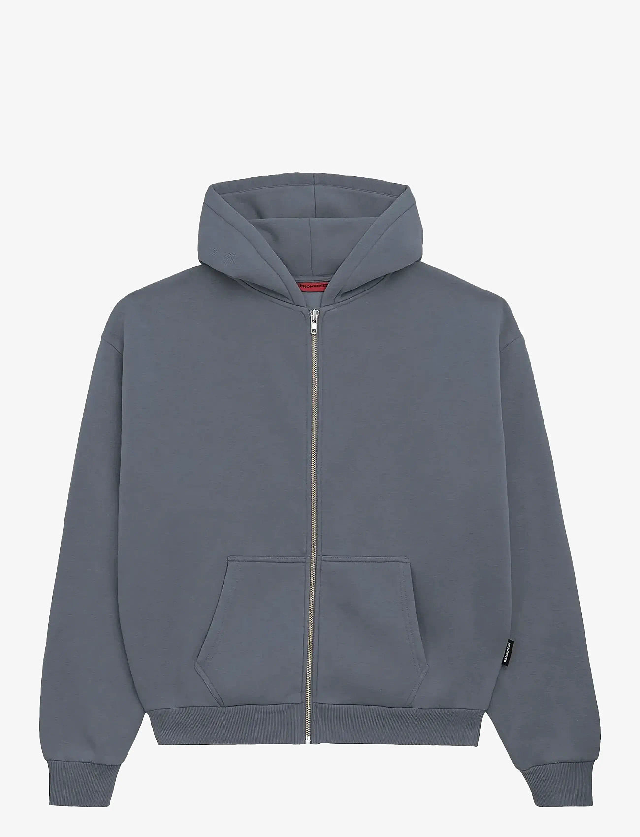 Prohibited - Oversized Zip-Hoodie - hættetrøjer - grey melange - 1