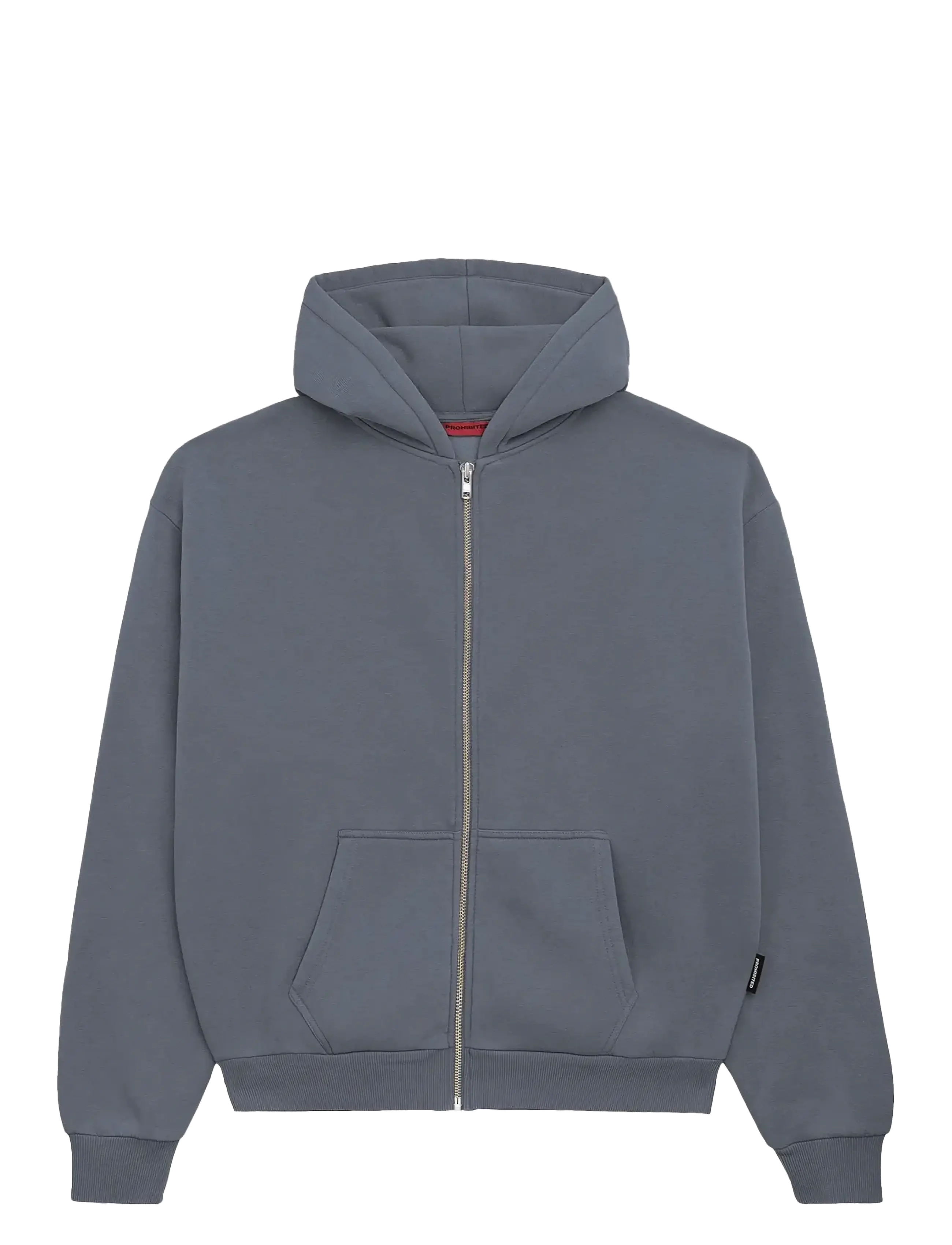 Oversized Zip-Hoodie - GREY MELANGE