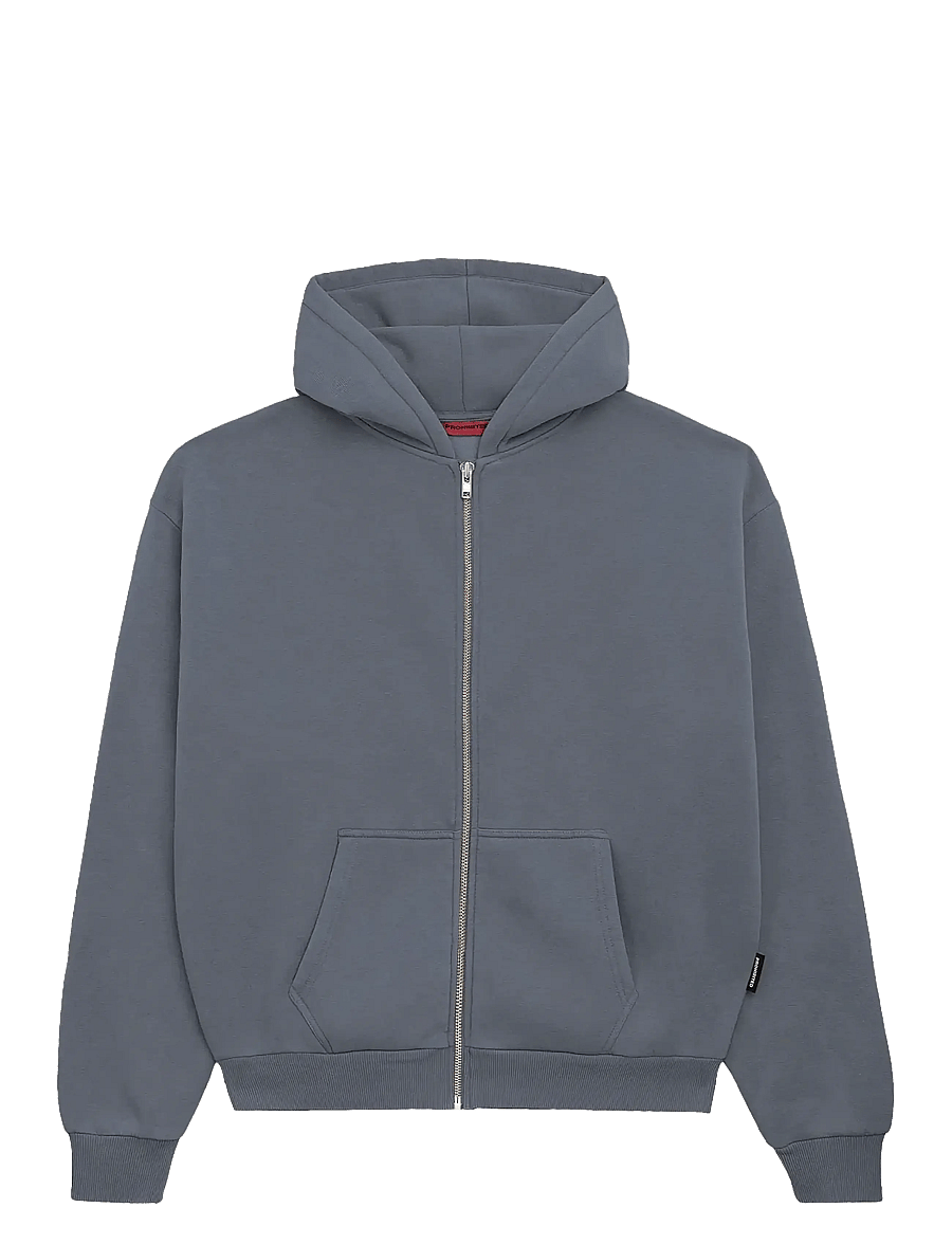 Prohibited - Oversized Zip-Hoodie Grey Melange - kapuutsiga pusad - grey melange - 1