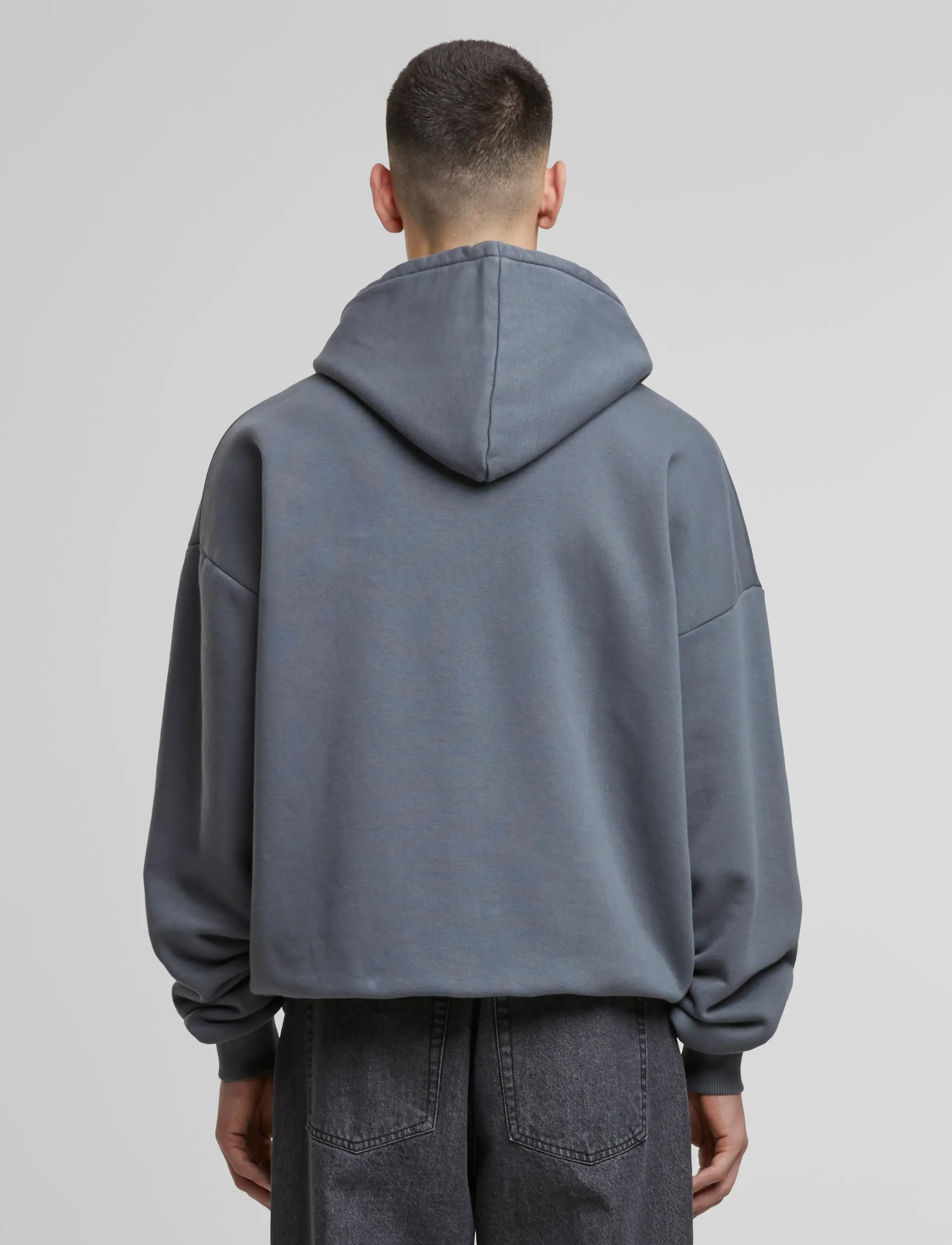 Prohibited - Oversized Zip-Hoodie - hættetrøjer - grey melange - 4