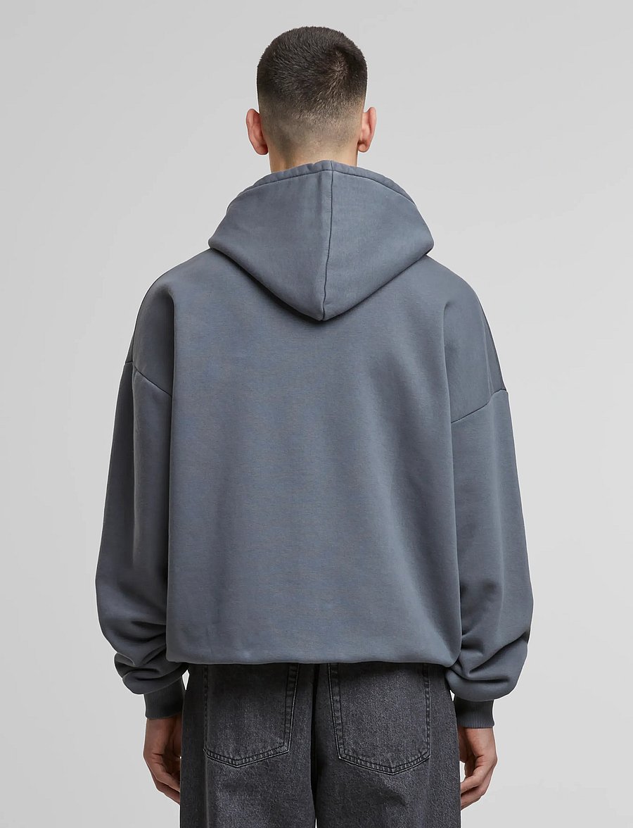 Prohibited - Oversized Zip-Hoodie Grey Melange - kapuutsiga pusad - grey melange - 4