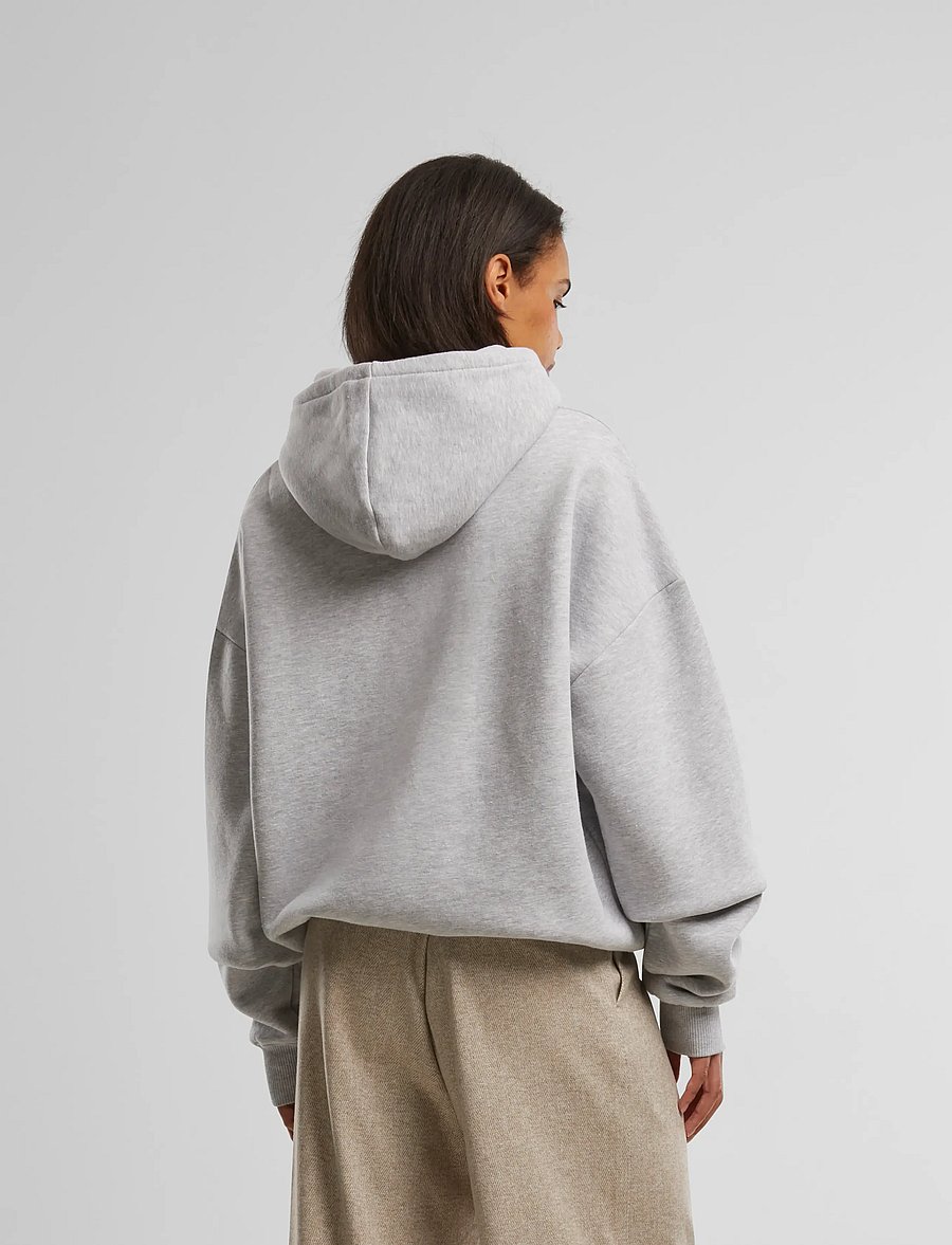 Prohibited - Oversized Zip-Hoodie Grey Melange - kapuzenpullover - grey (stone washed) - 3