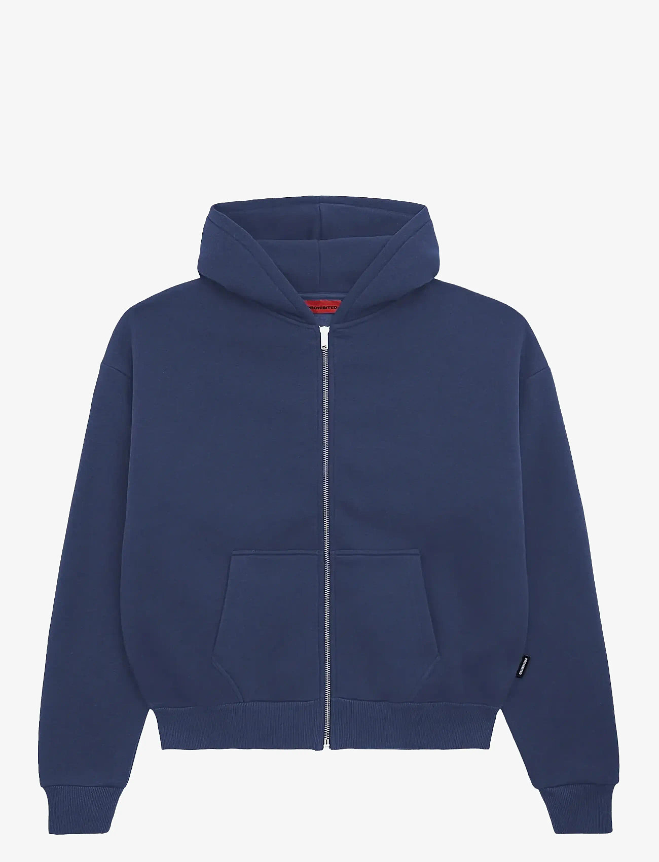 Prohibited - Oversized Zip-Hoodie Navy - hættetrøjer - navy - 1