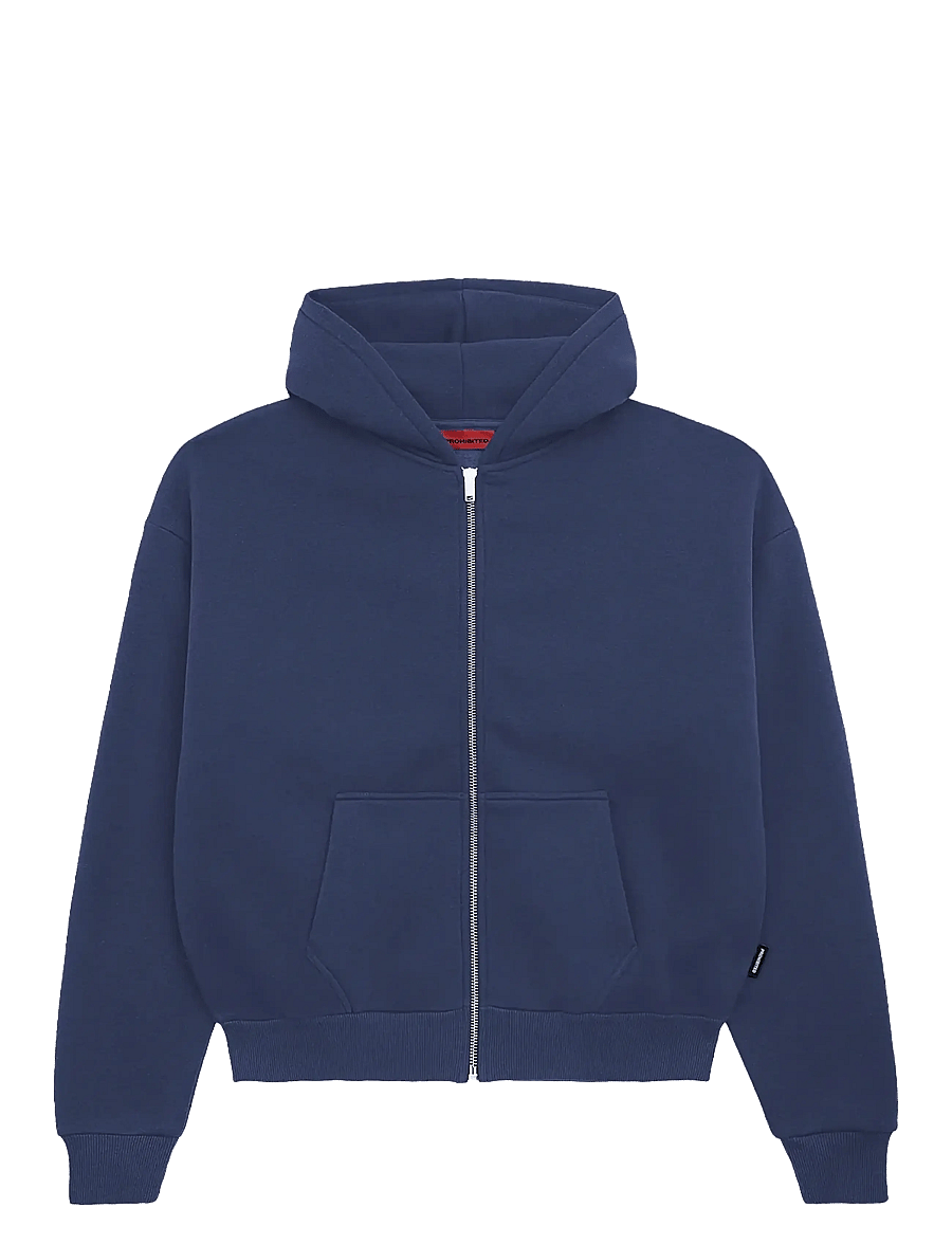 Prohibited - Oversized Zip-Hoodie Navy - kapuzenpullover - navy - 1