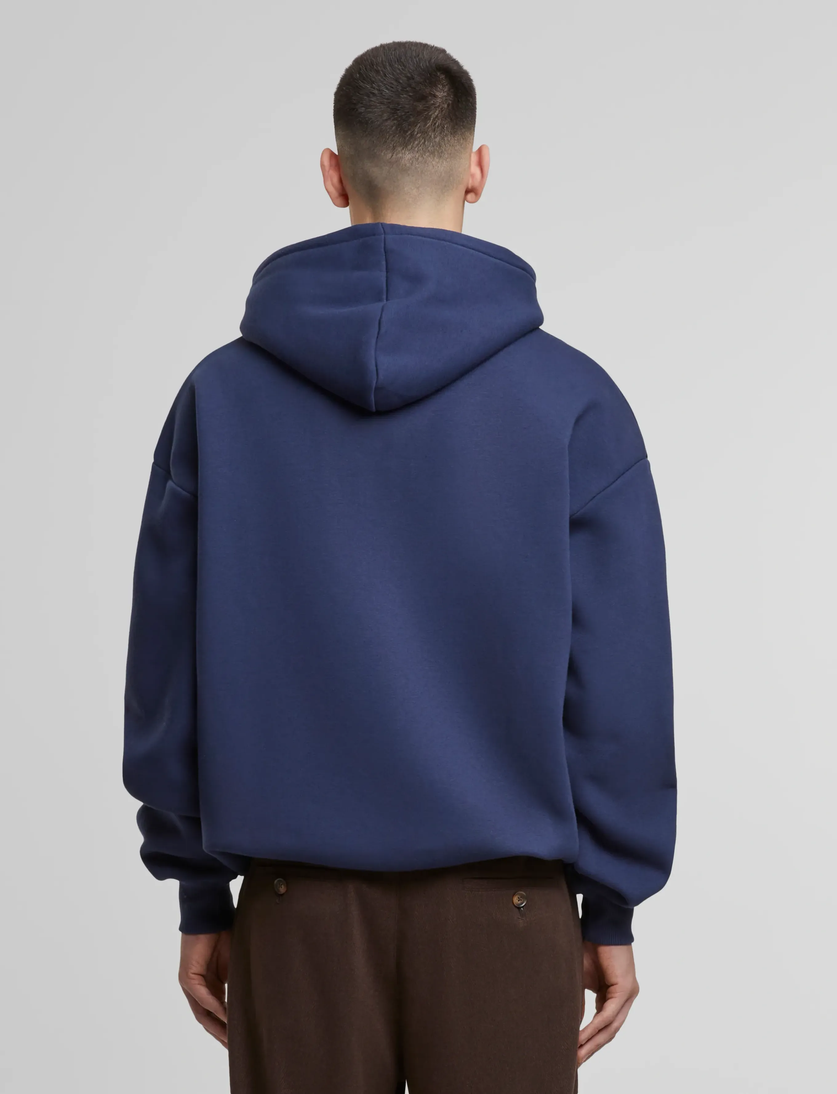 Prohibited - Oversized Zip-Hoodie Navy - hættetrøjer - navy - 4