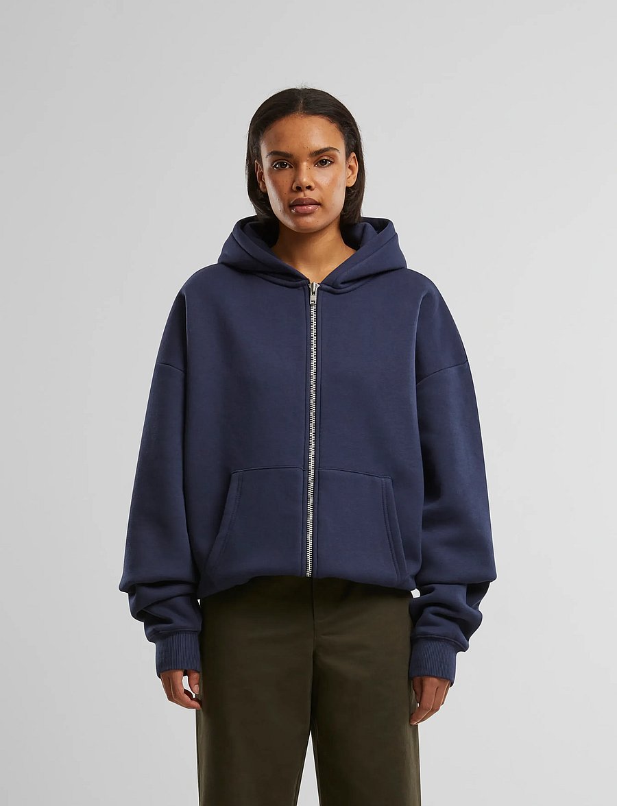 Prohibited - Oversized Zip-Hoodie Navy - kapuzenpullover - navy - 5