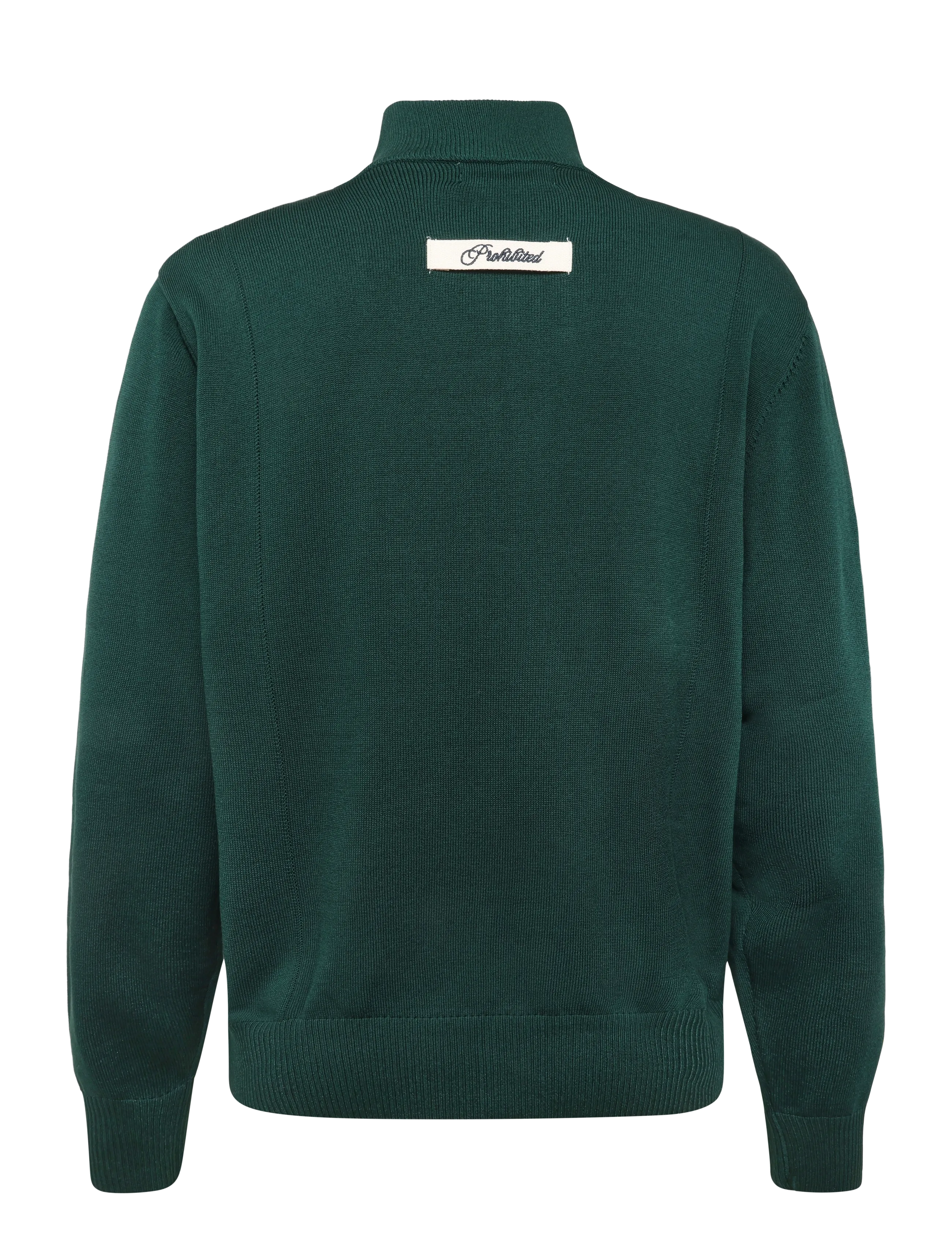 Prohibited - Varsity Knitted Trackjacket - varsity-jacken - dark green - 2