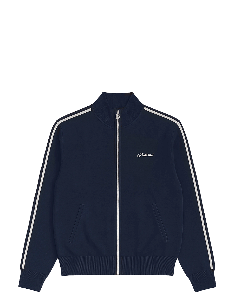 Prohibited - Varsity Knitted Trackjacket - varsity-jacken - navy - 1