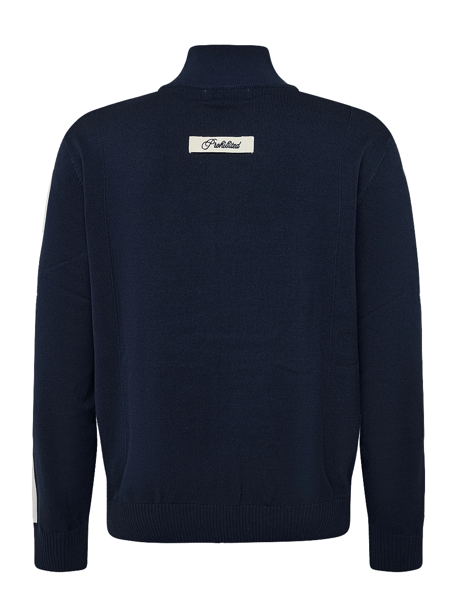 Prohibited - Varsity Knitted Trackjacket - varsity-jacken - navy - 2