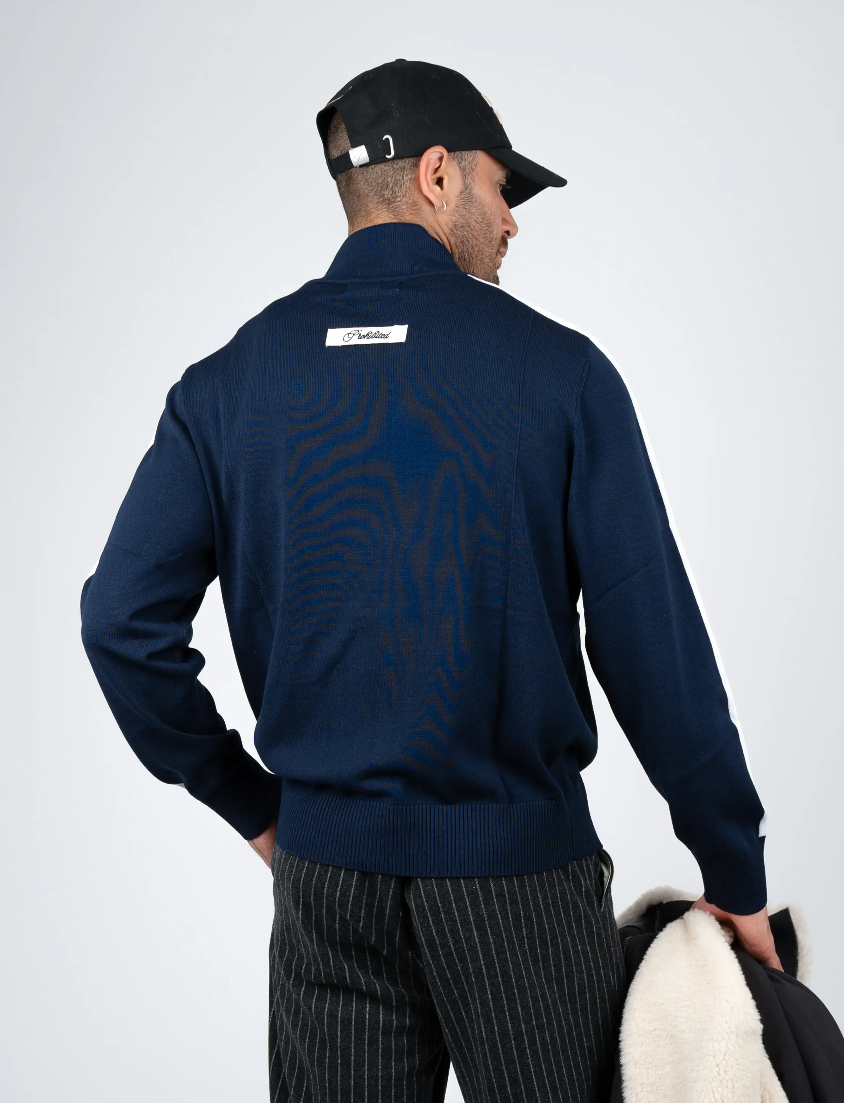 Prohibited - Varsity Knitted Trackjacket - varsity-jacken - navy - 2