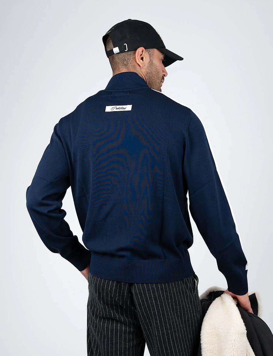 Prohibited - Varsity Knitted Trackjacket - varsity-jacken - navy - 2