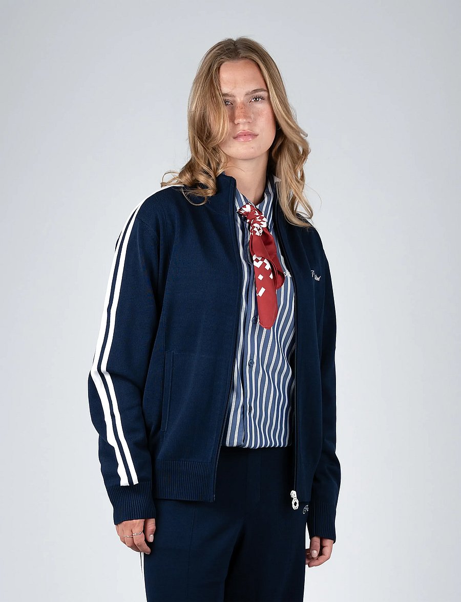 Prohibited - Varsity Knitted Trackjacket - varsity-jacken - navy - 3