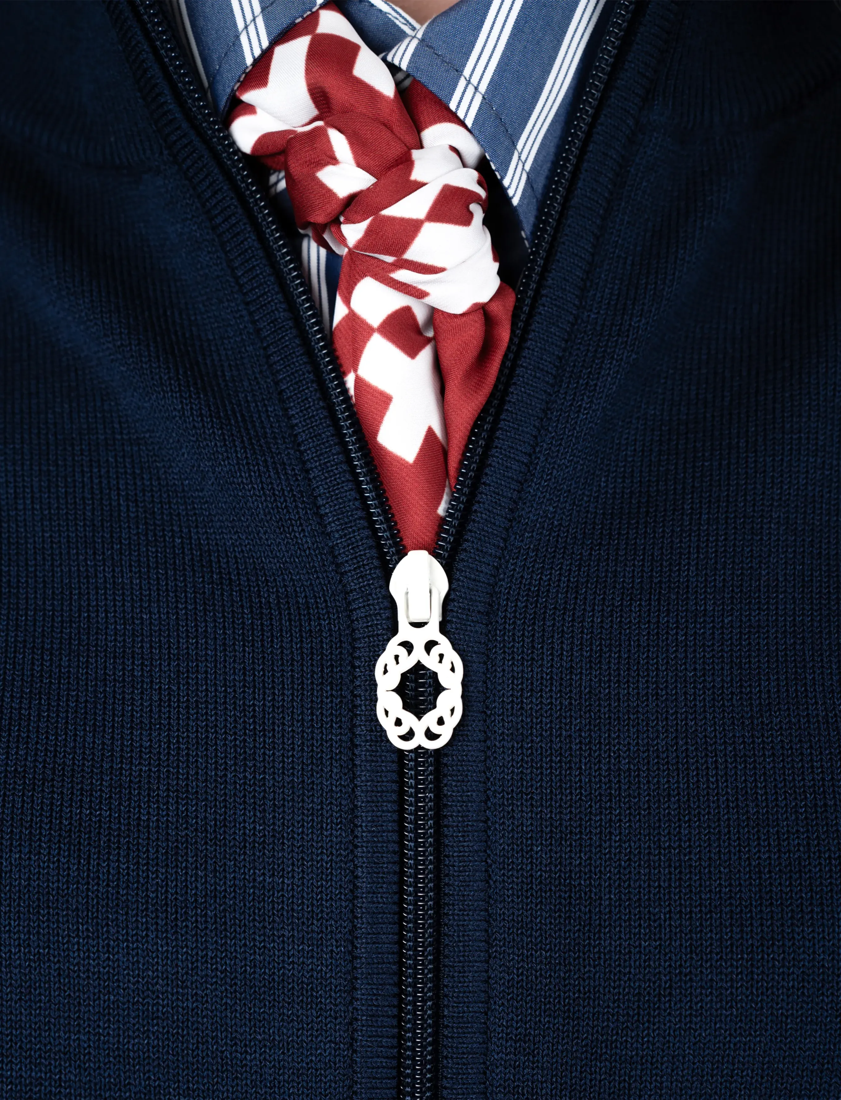 Prohibited - Varsity Knitted Trackjacket - varsity-jacken - navy - 5