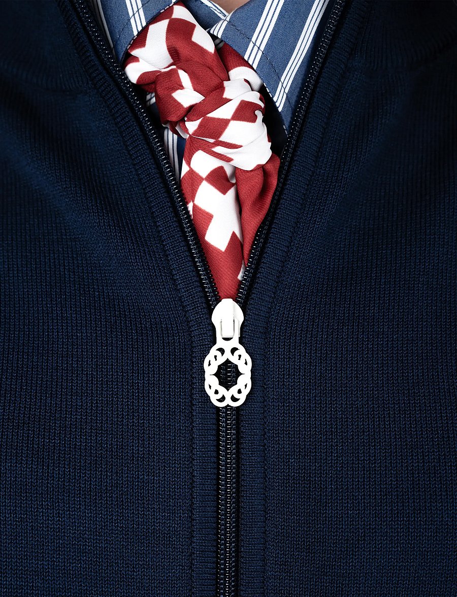 Prohibited - Varsity Knitted Trackjacket - varsity-jacken - navy - 5