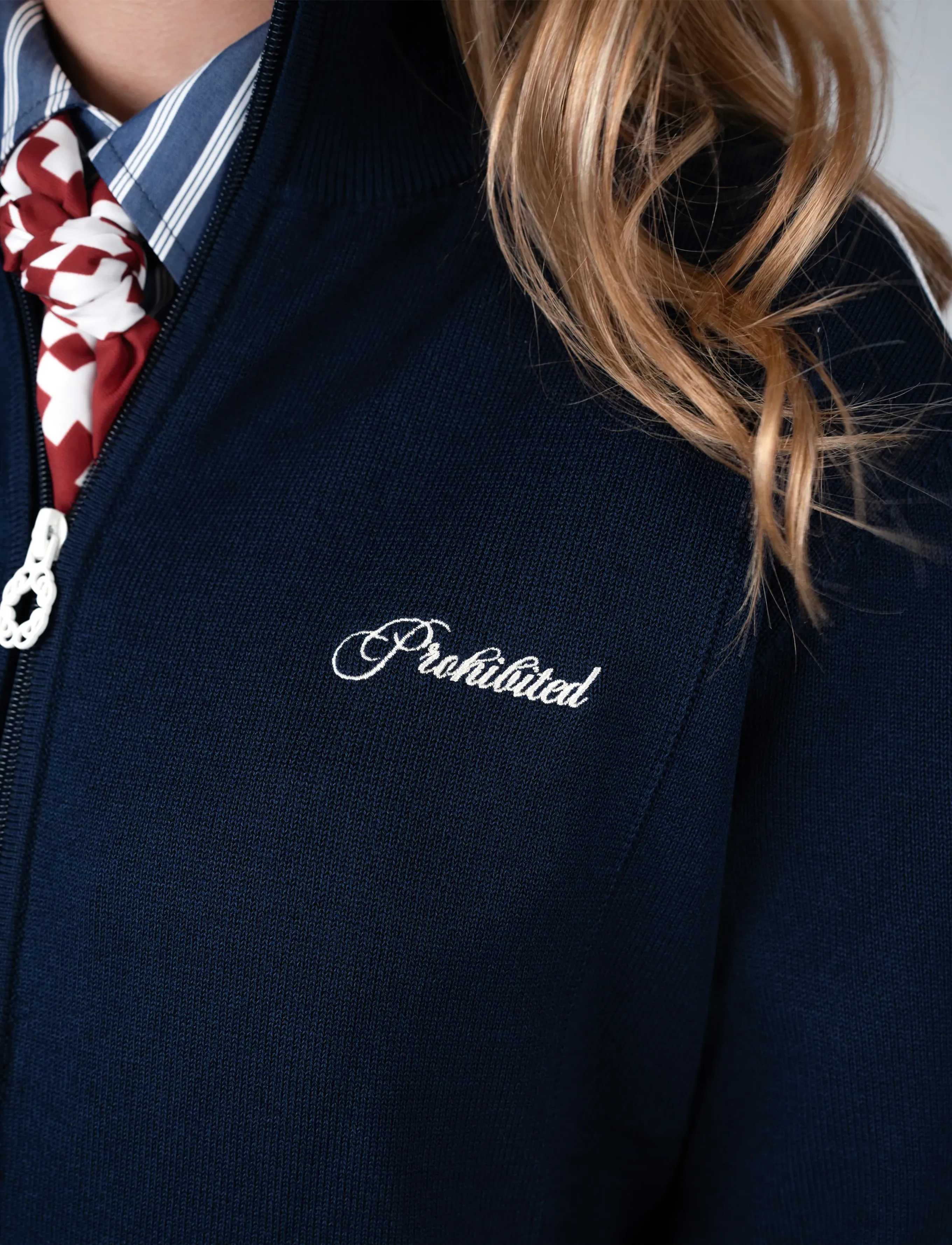 Prohibited Varsity Knitted Trackjacket jackor dam – bild 7