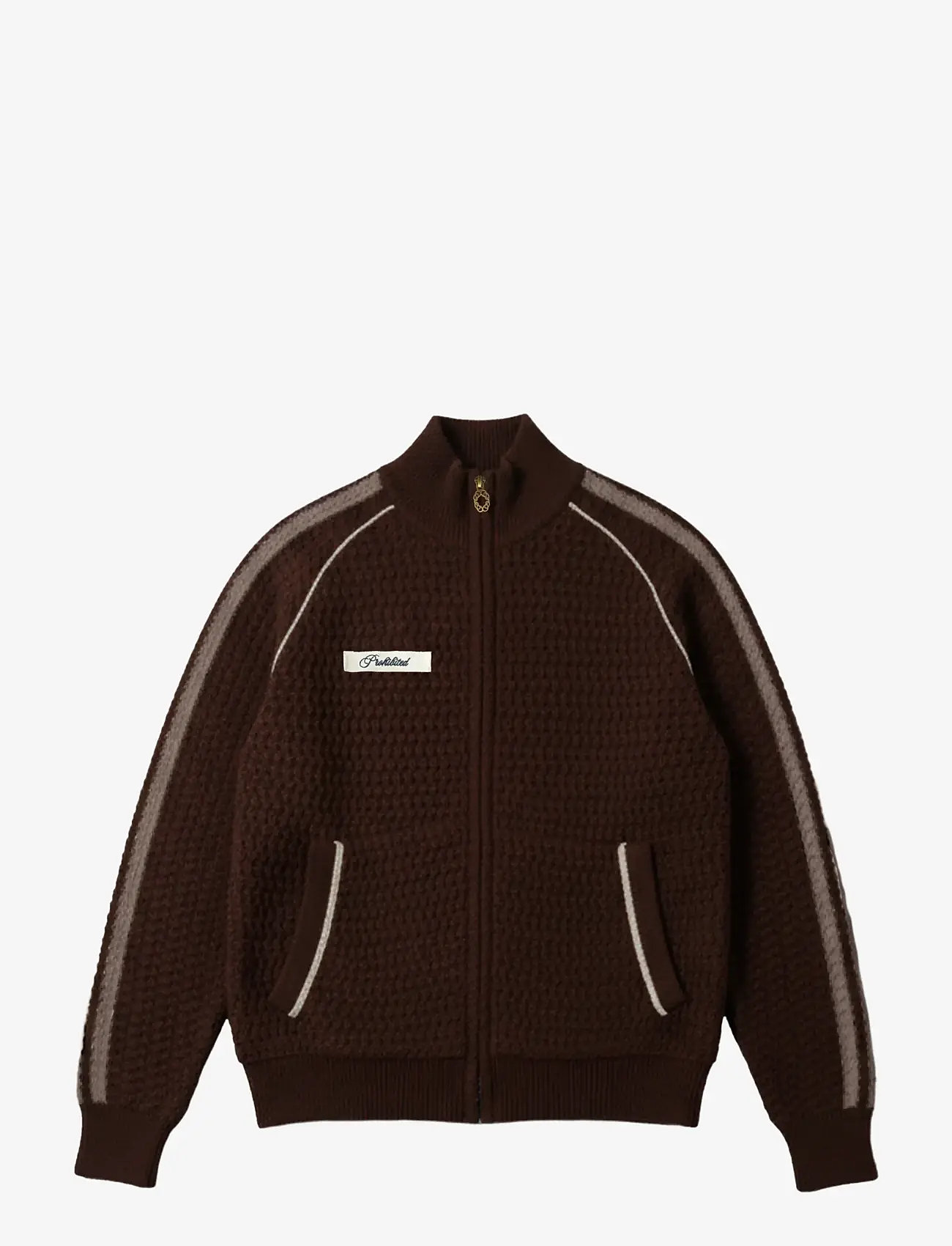 Prohibited - Trail Braking Trackjacket Brown - fullzip strik - brown - 1
