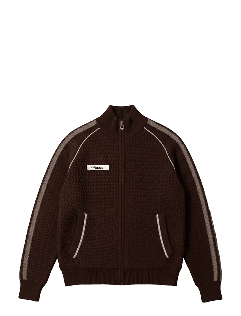 Prohibited - Trail Braking Trackjacket Brown - fullzip strik - brown - 1