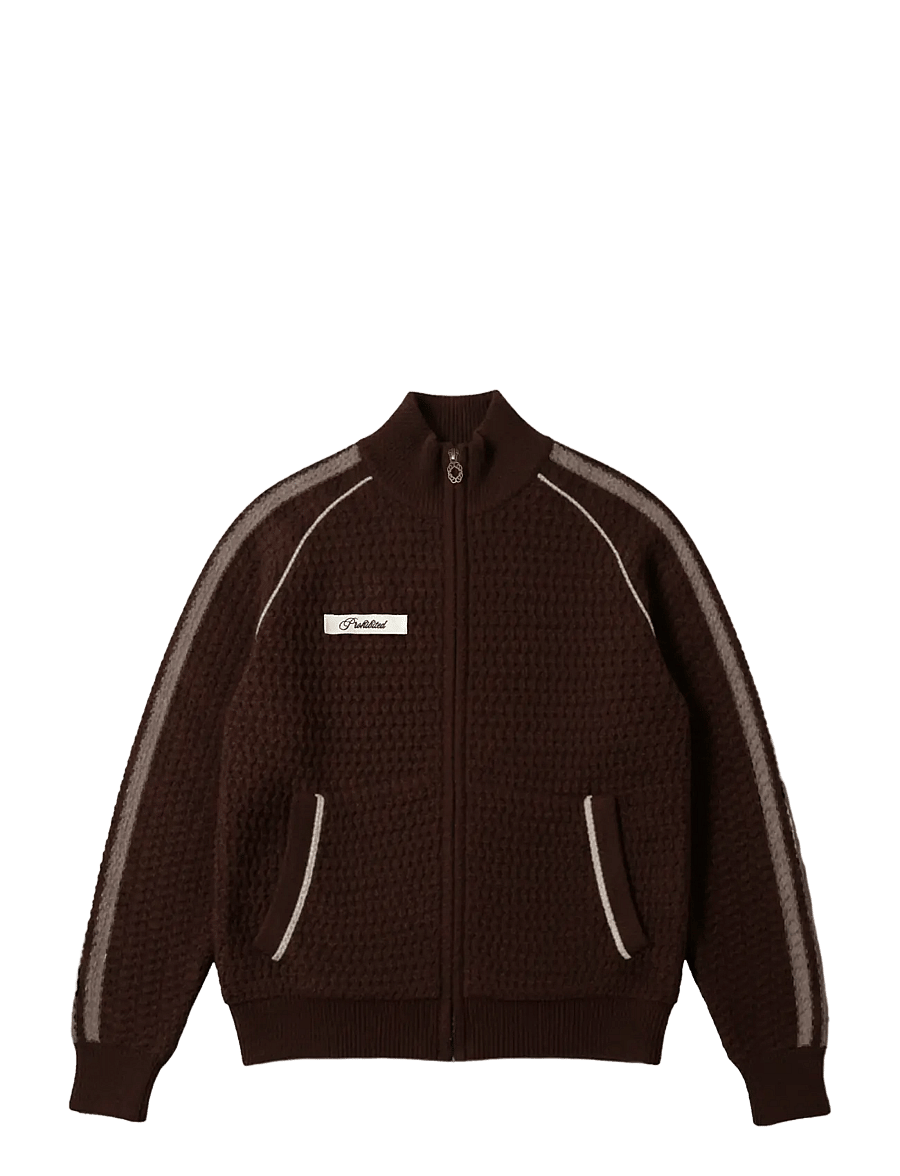 Prohibited - Trail Braking Trackjacket Brown - pullover mit durchgehendem reißverschluss - brown - 1