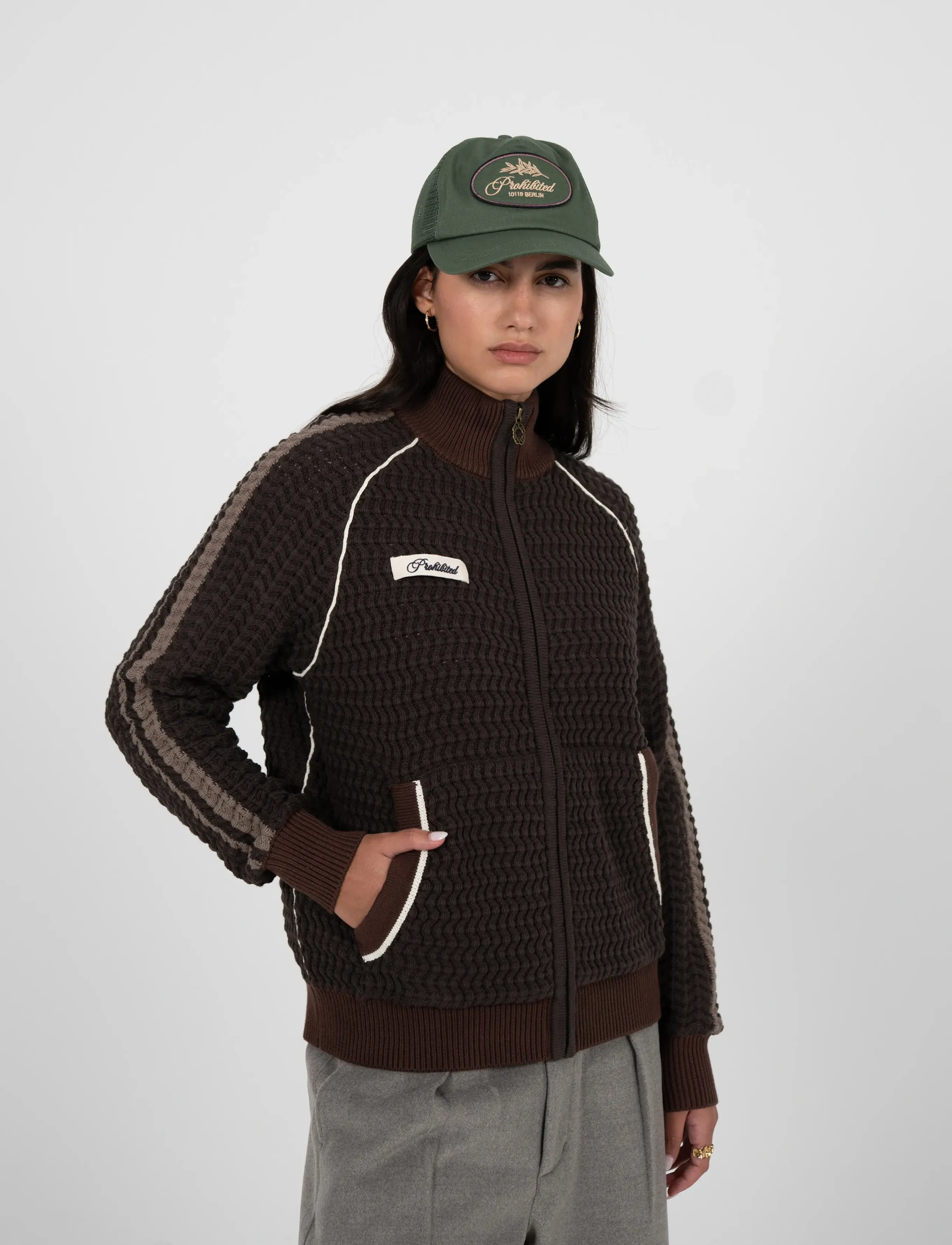 Prohibited Trail Braking Trackjacket Brown - Kevadgarderoob - BROWN / brown