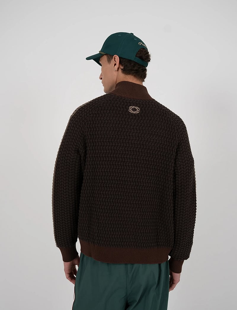 Prohibited - Trail Braking Trackjacket Brown - fullzip strik - brown - 4