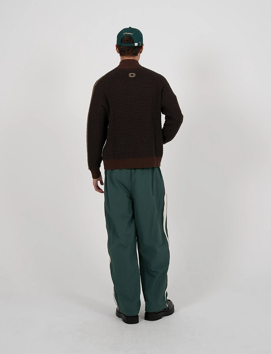 Prohibited - Trail Braking Trackjacket Brown - pullover mit durchgehendem reißverschluss - brown - 5