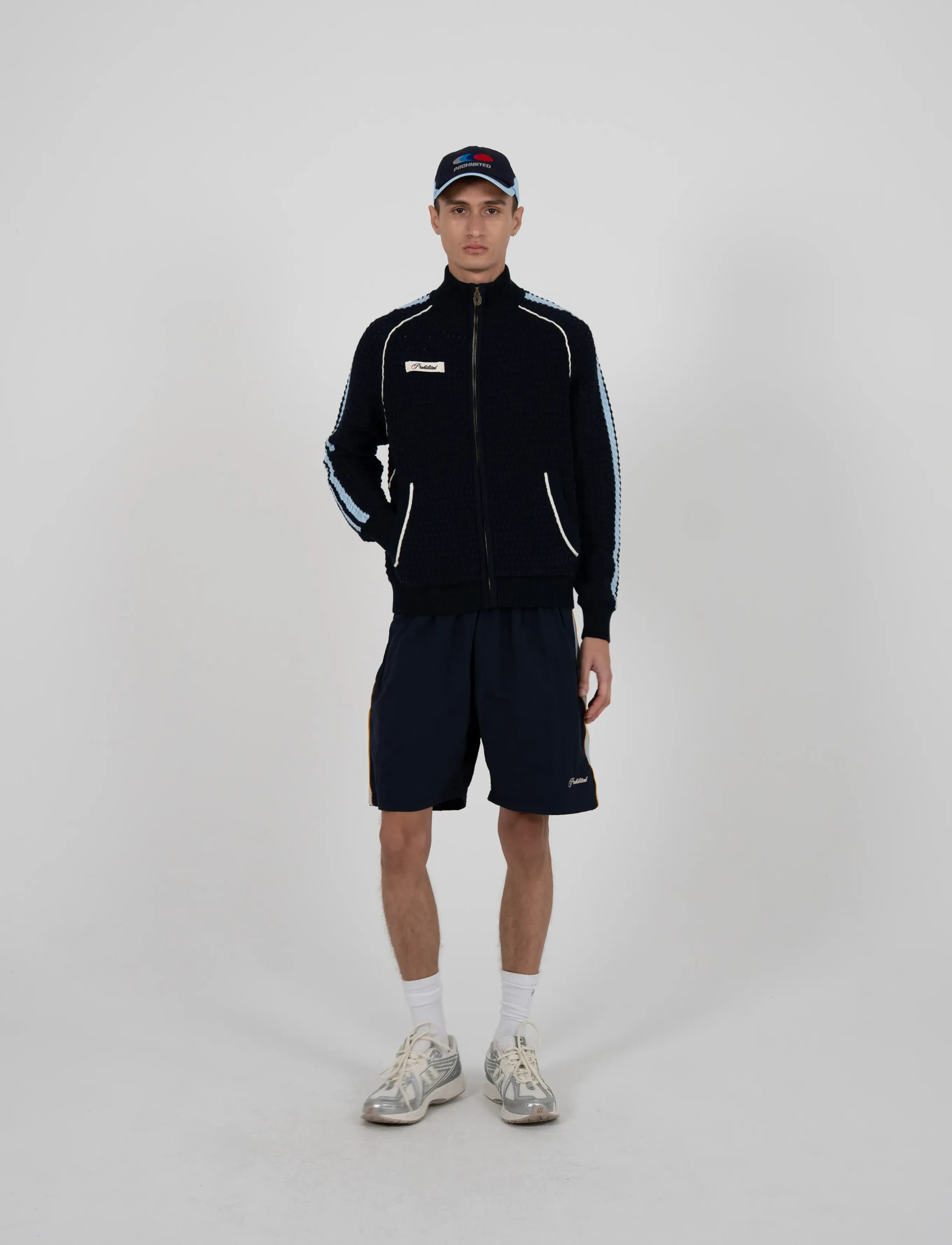 Prohibited - Trail Braking Trackjacket Navy - full zip jumpers - navy - 2