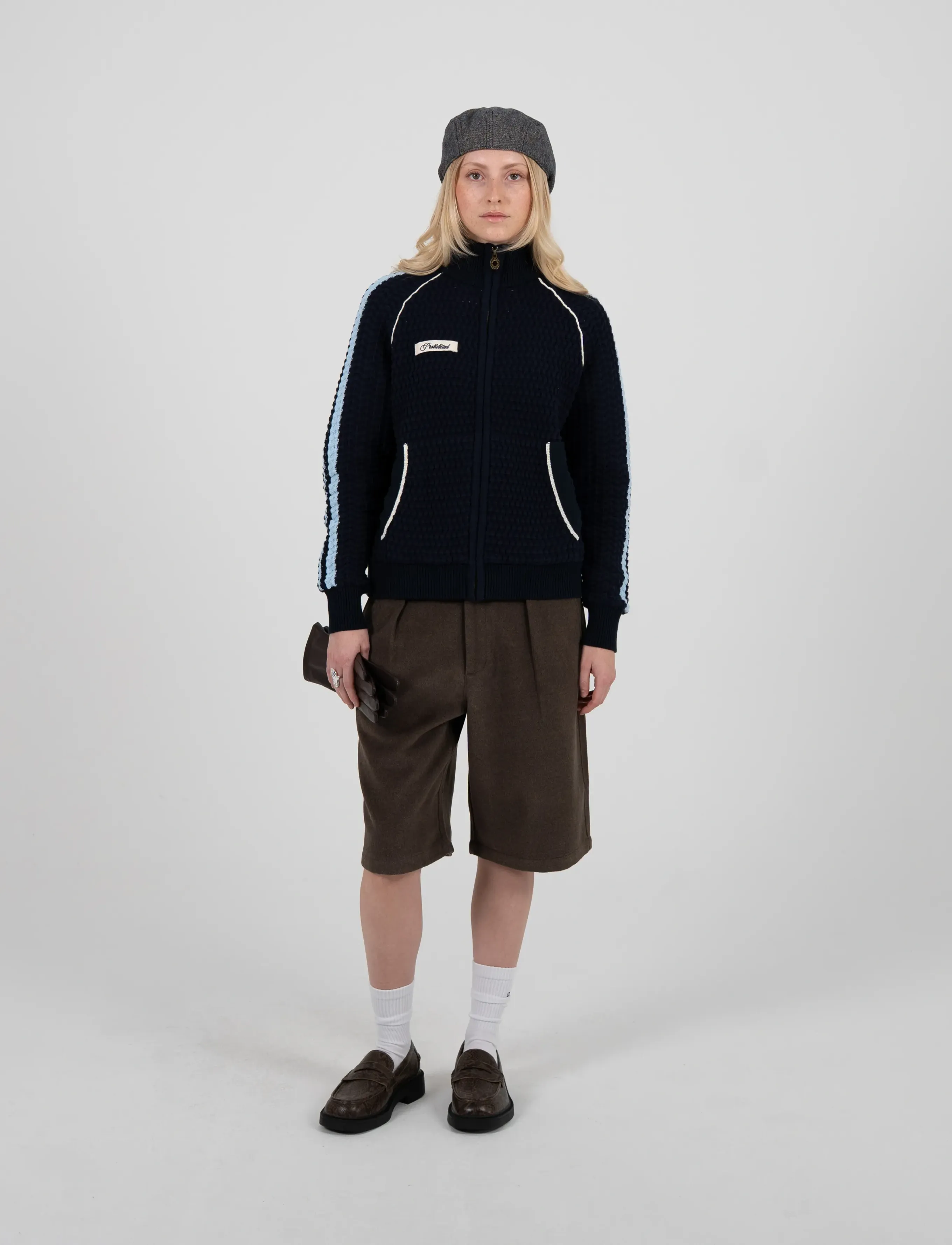 Prohibited - Trail Braking Trackjacket Navy - full zip jumpers - navy - 3