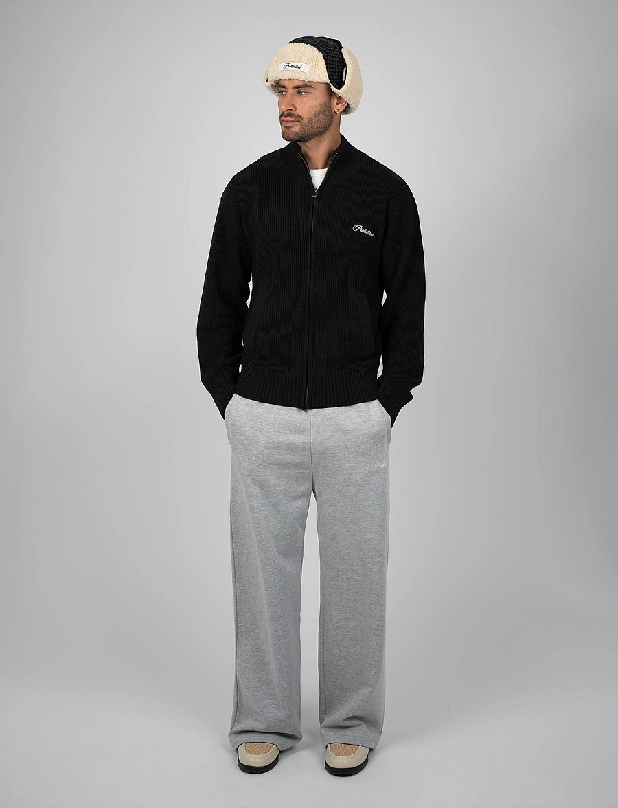 Prohibited - Campus Knit Jacket - sügisjoped - black - 0