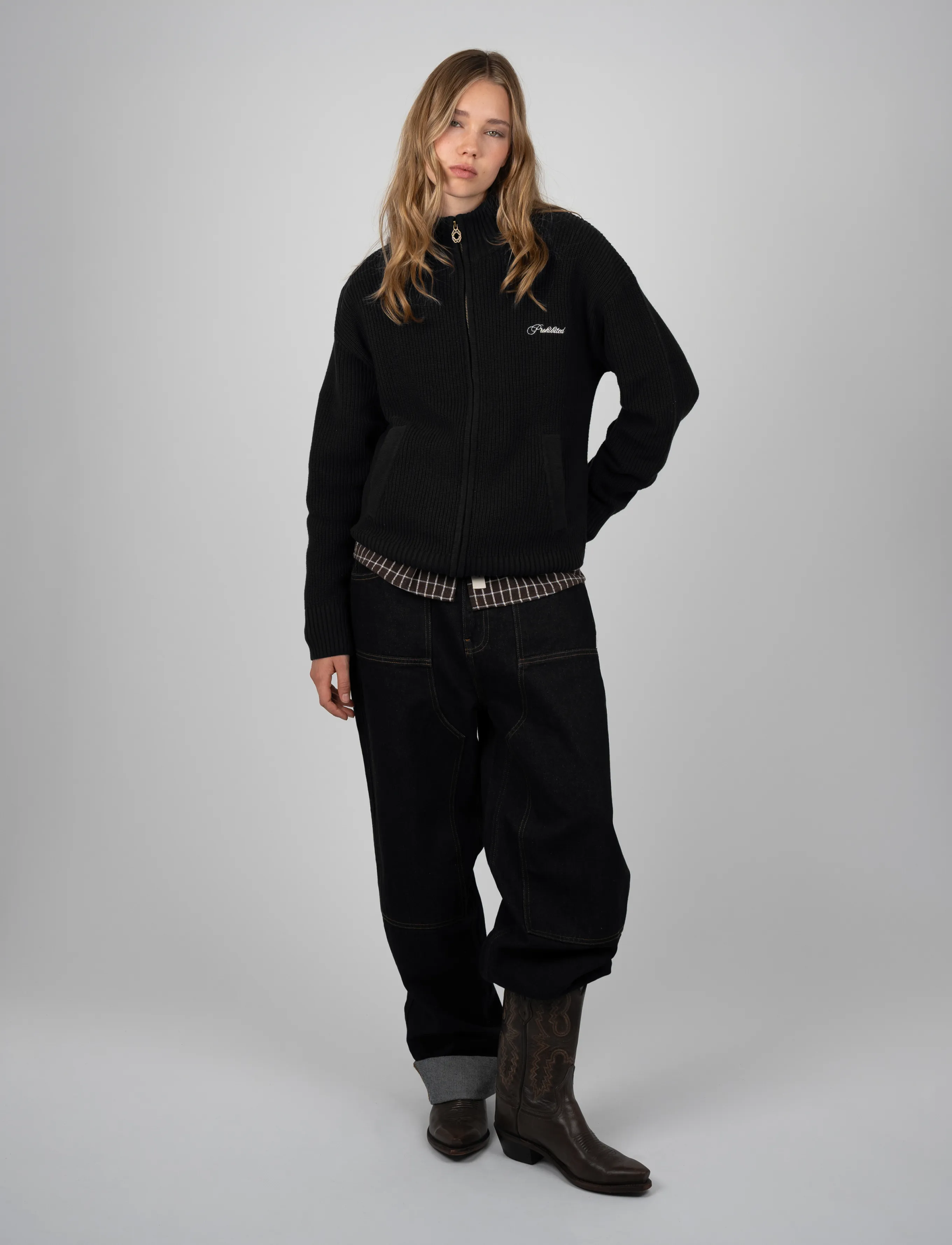 Prohibited - Campus Knit Jacket - black - 4