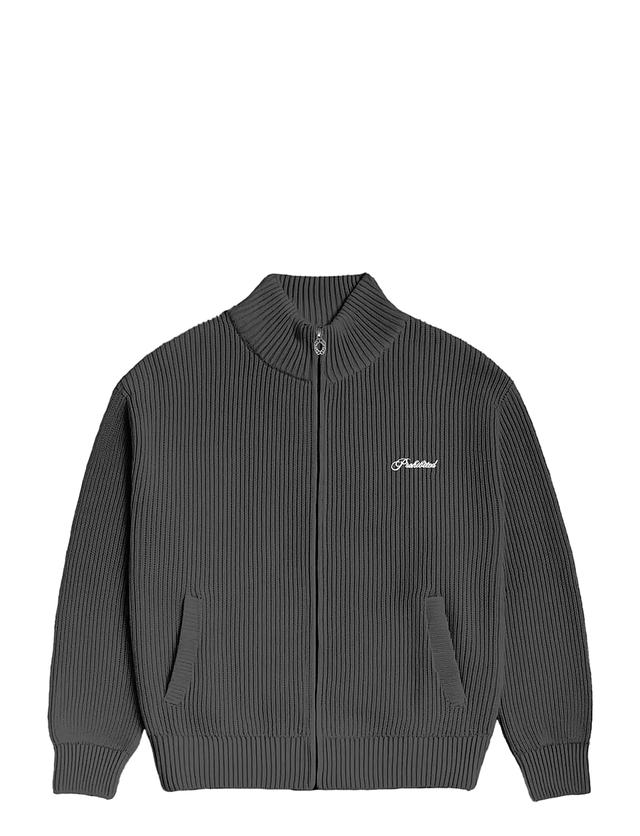 Prohibited - Campus Knit Jacket - herbstjacken - dark grey - 1